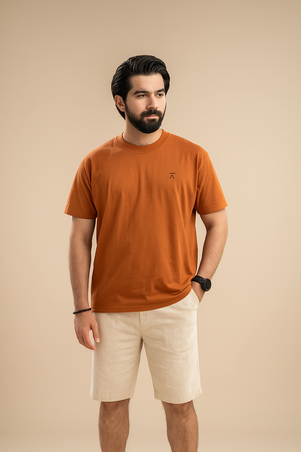 Men Over-Sized T-Shirt - Rust