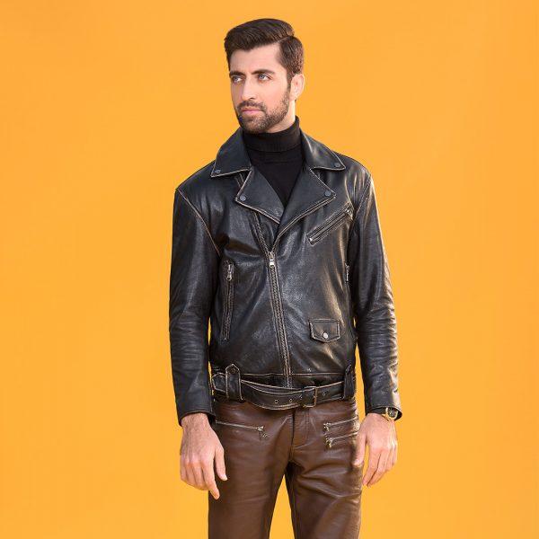 Men's perfecto leather jacket hotsell