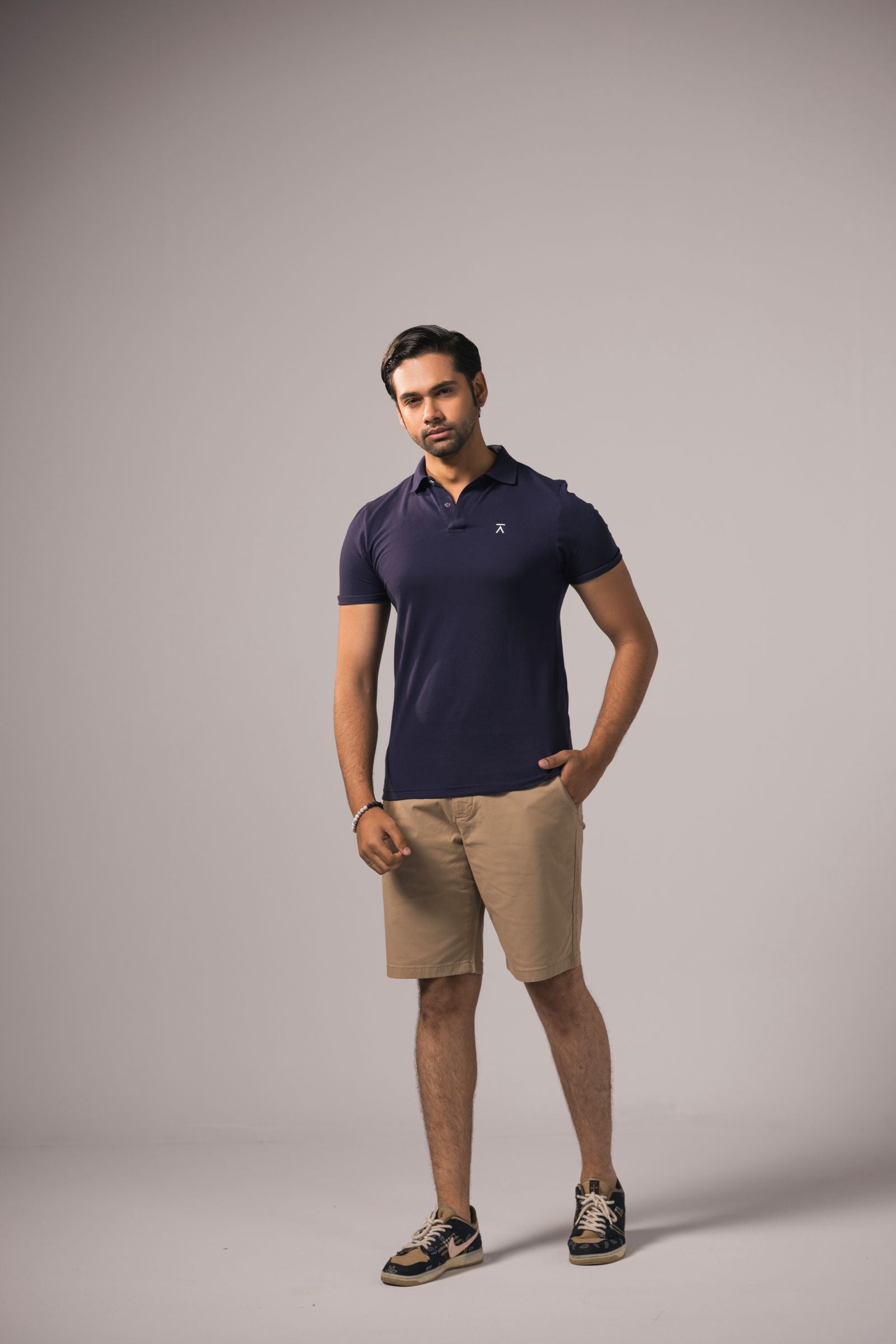 Men Basic Polo Shirt - Navy