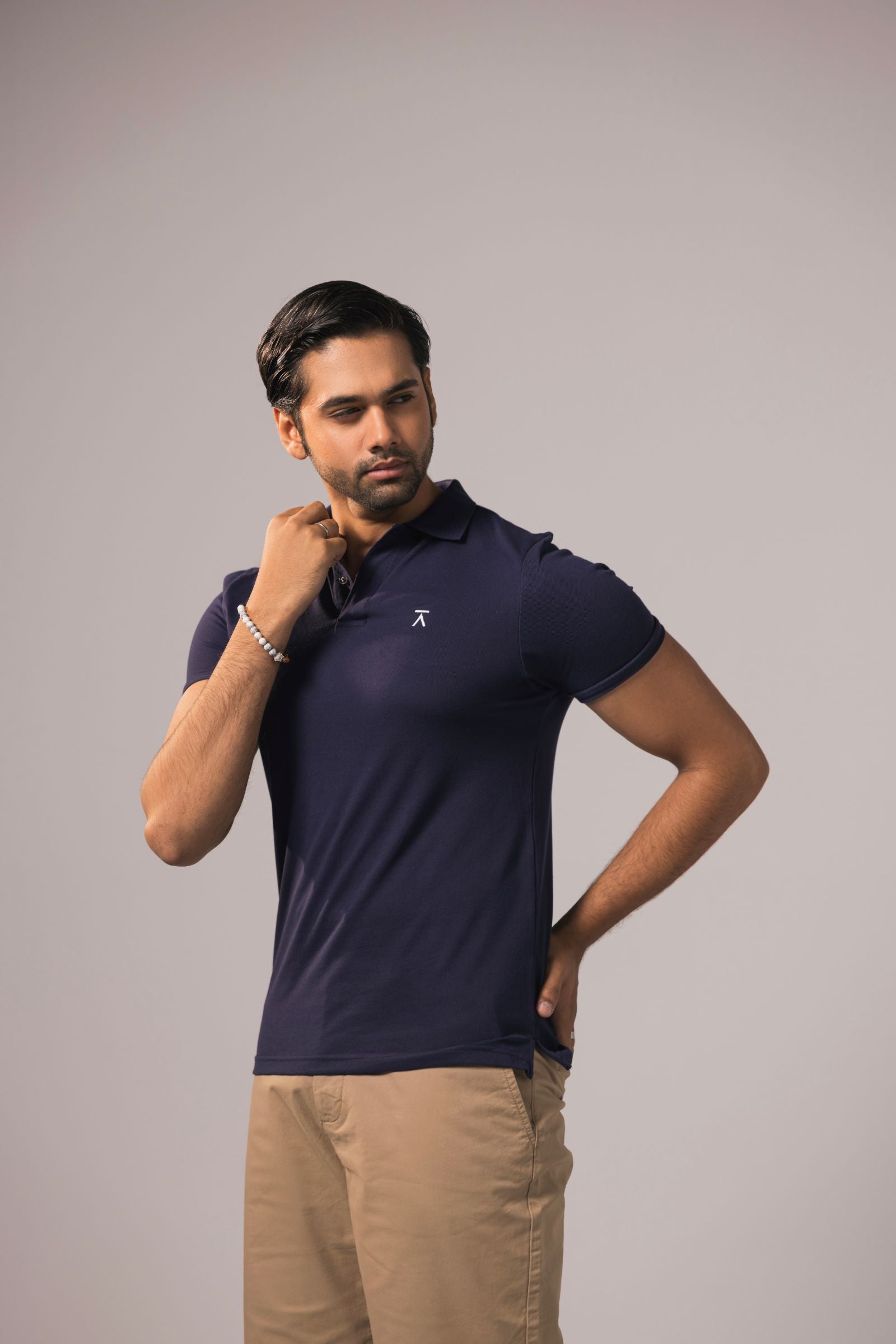 Men Basic Polo Shirt - Navy