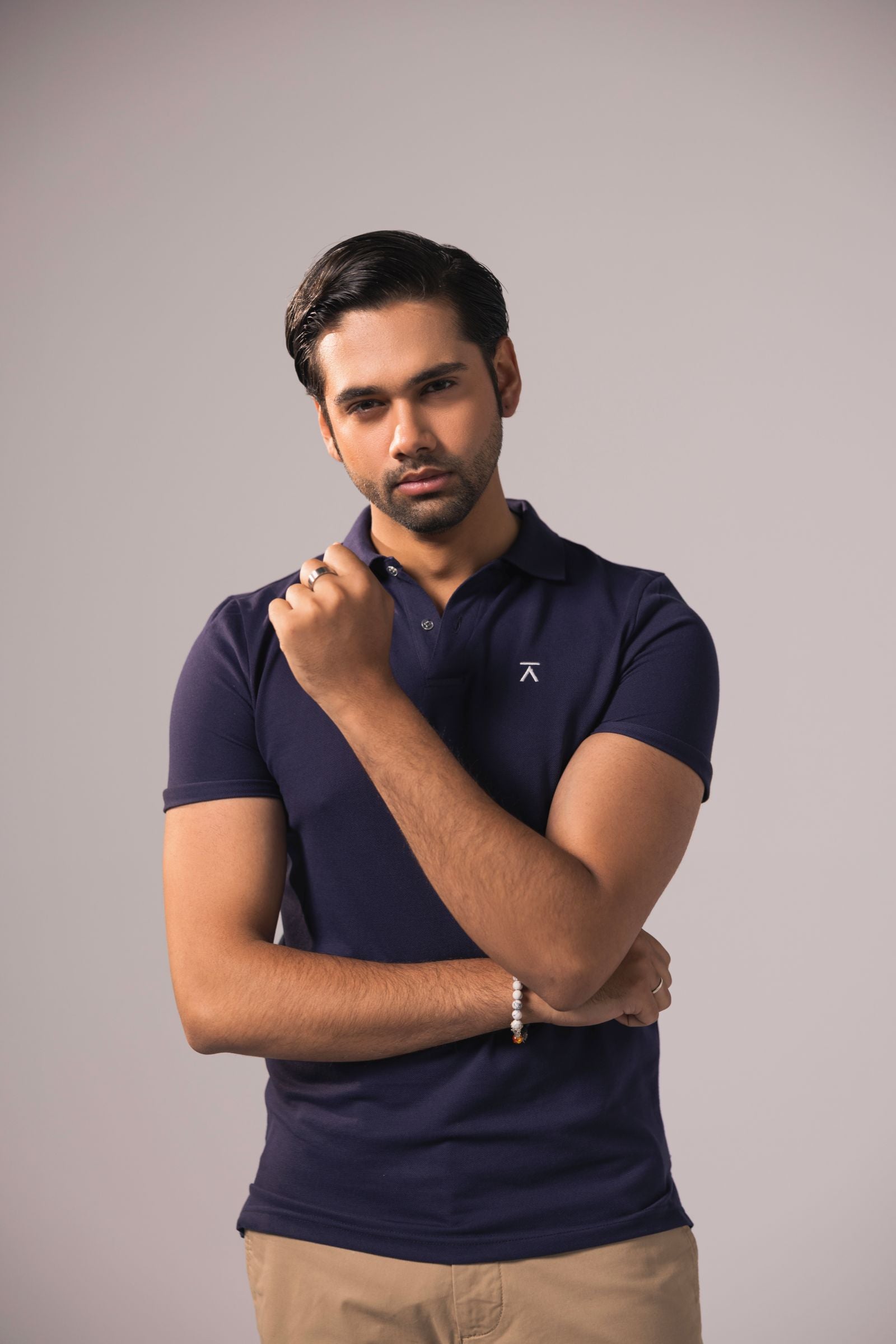 Men Basic Polo Shirt - Navy