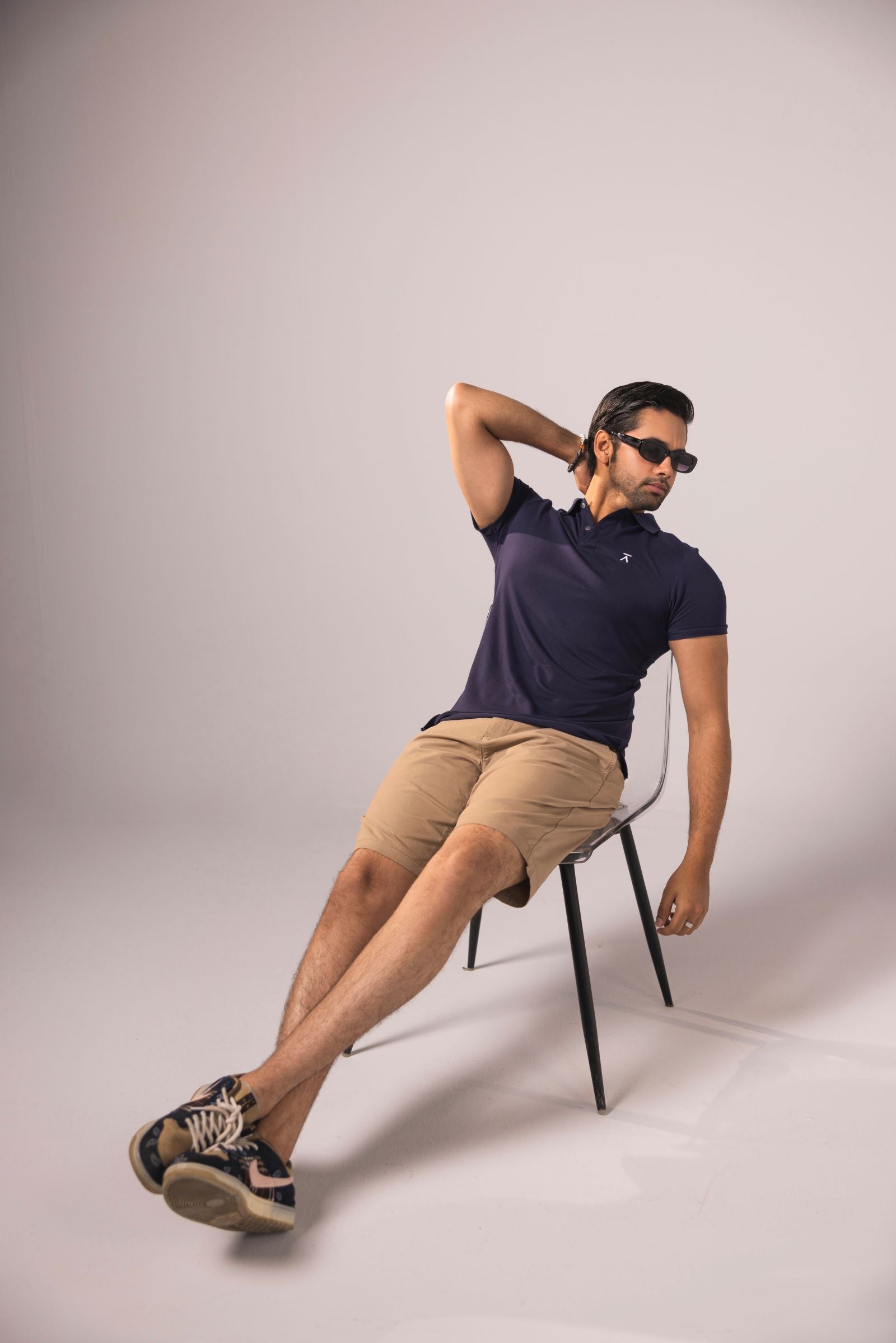 Men Basic Polo Shirt - Navy