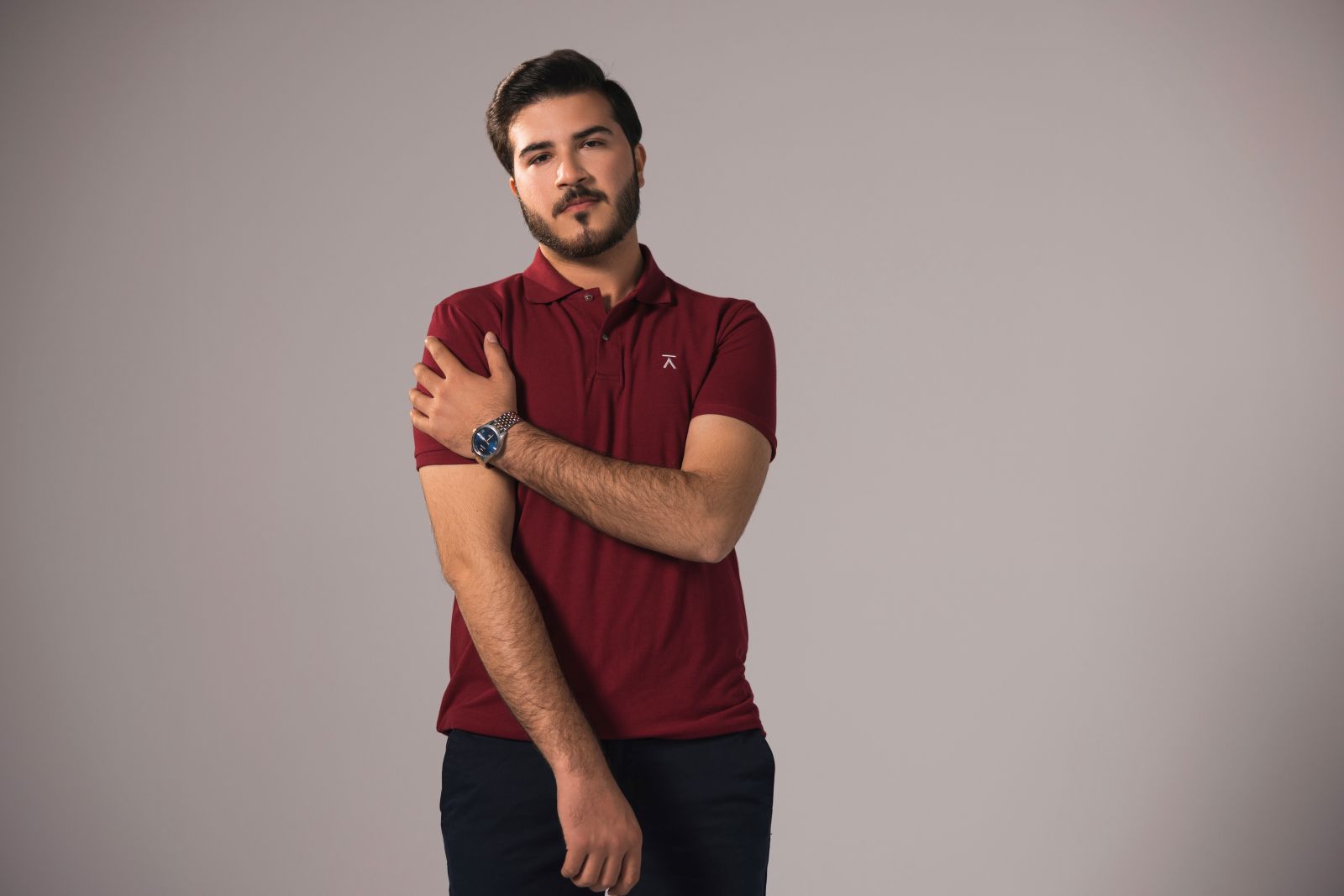 Men Basic Polo Shirt - Maroon