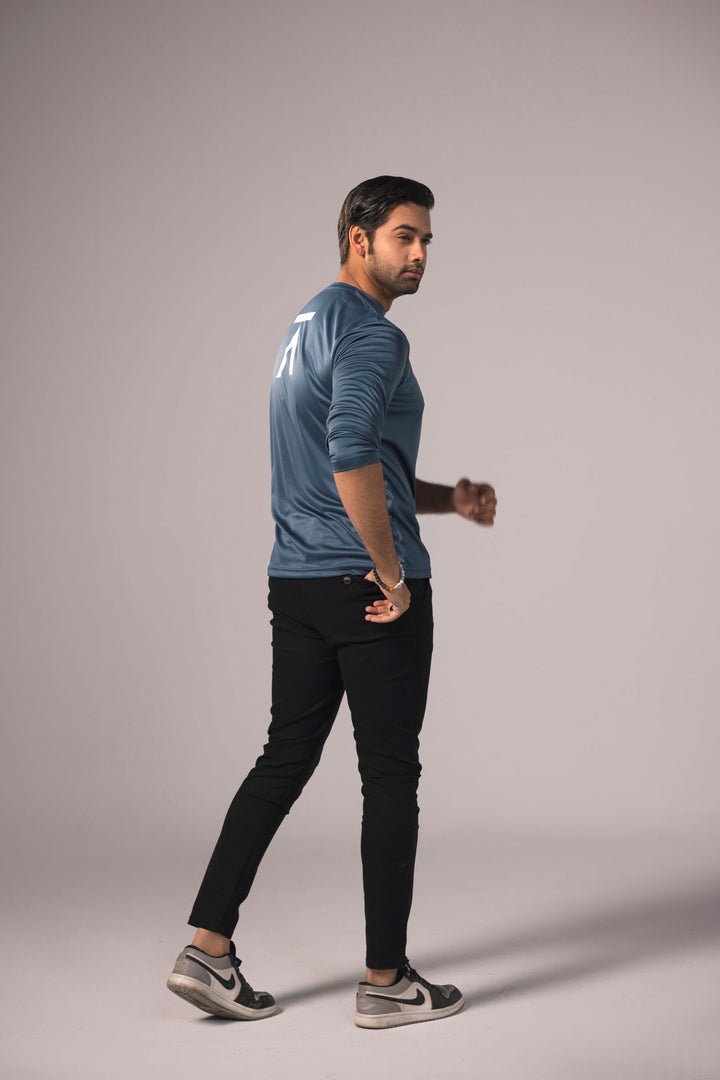 Men Long Sleeve T-Shirt - Teal