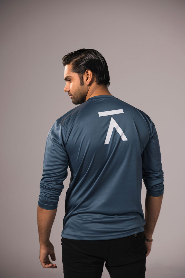 Men Long Sleeve T-Shirt - Teal