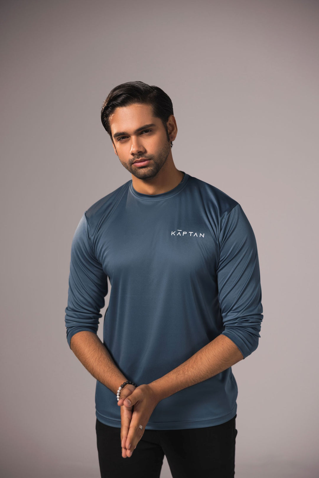 Men Long Sleeve T-Shirt - Teal