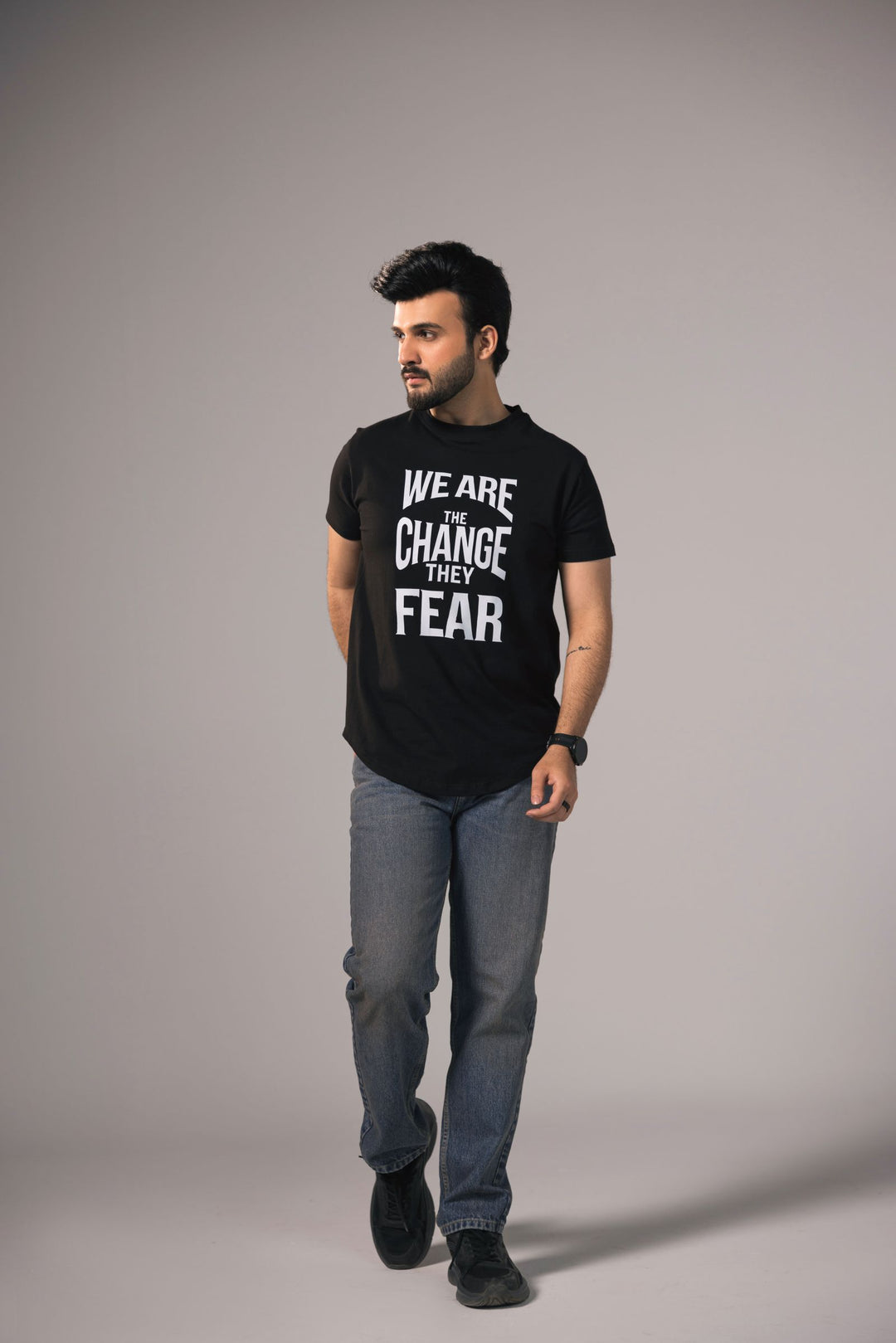 Men Premium Graphic Tees - Black
