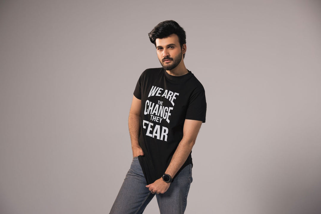 Men Premium Graphic Tees - Black