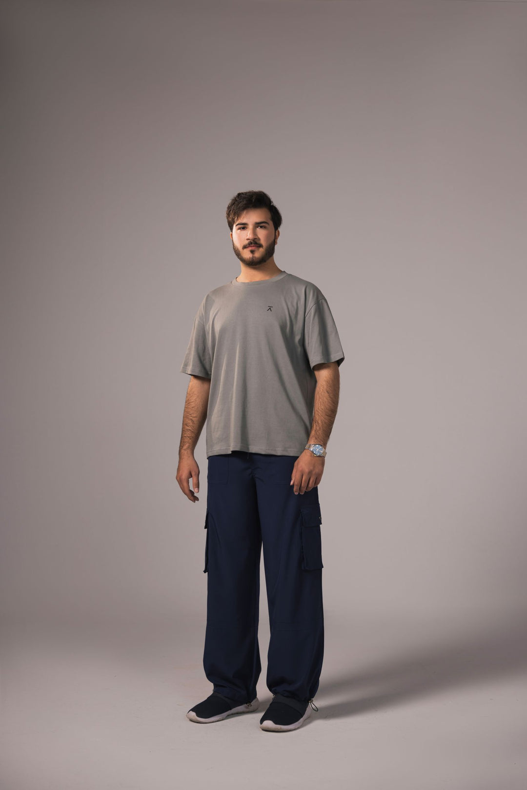 Men Over-Sized T-Shirt - Grey