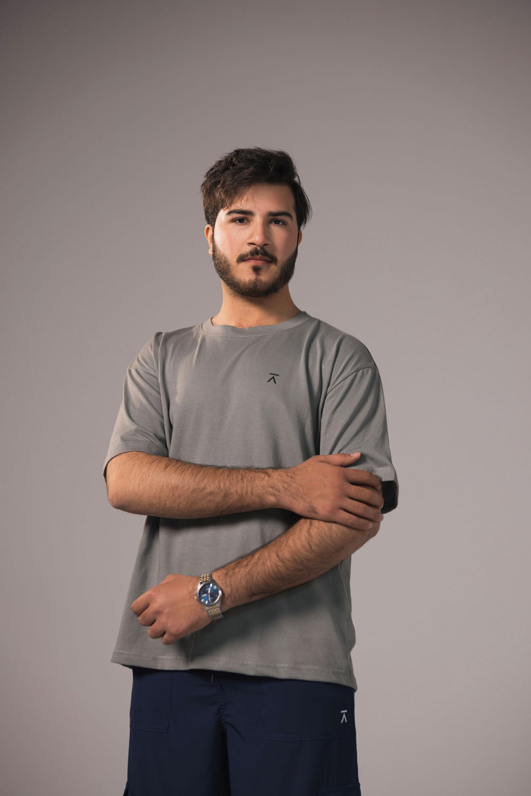 Men Over-Sized T-Shirt - Grey