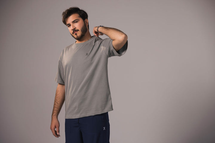 Men Over-Sized T-Shirt - Grey