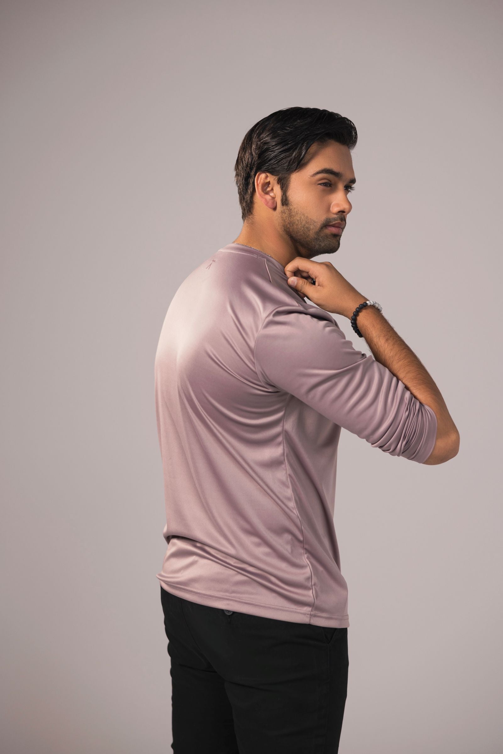 Men Long Sleeve T-Shirt - Light Lavender