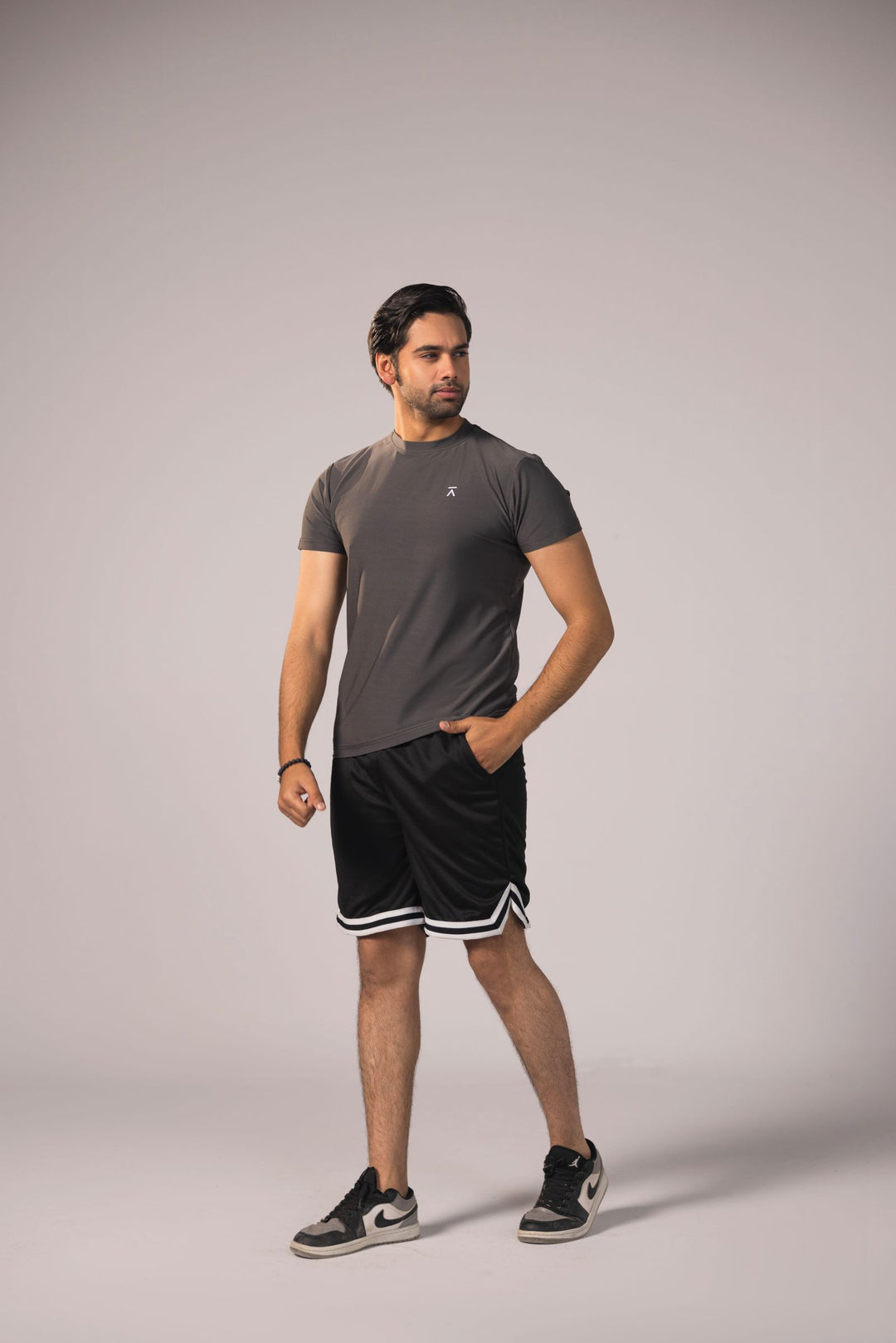 Men Active Mesh Shirt - Smoke Grey