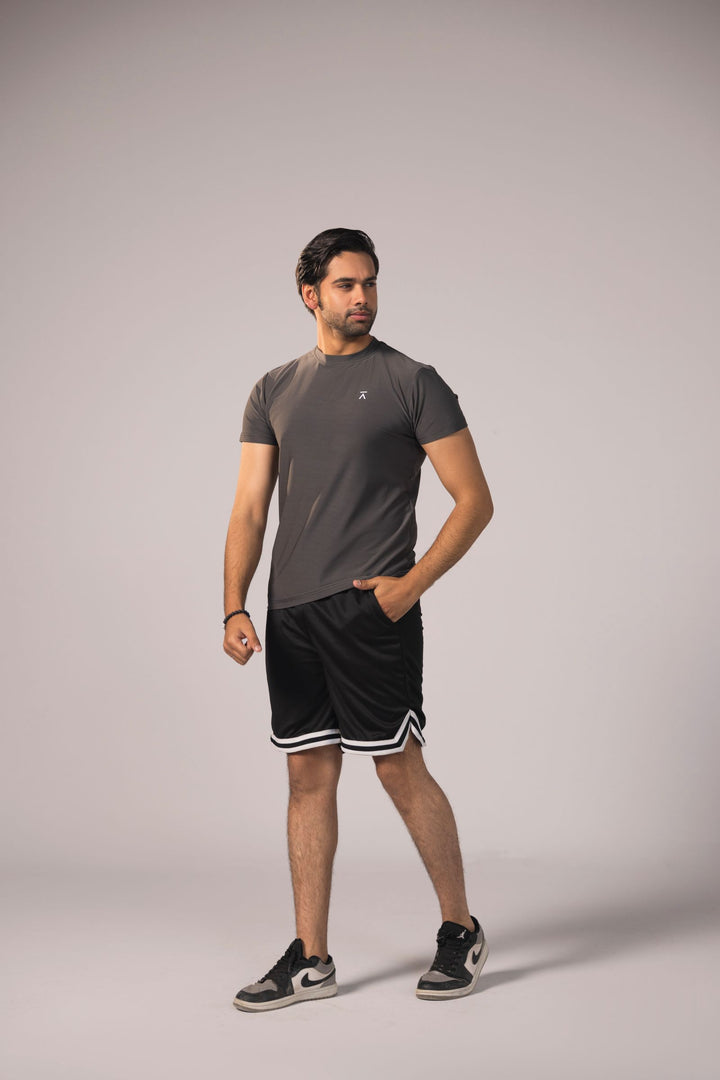 Men Active Mesh Shirt - Smoke Grey