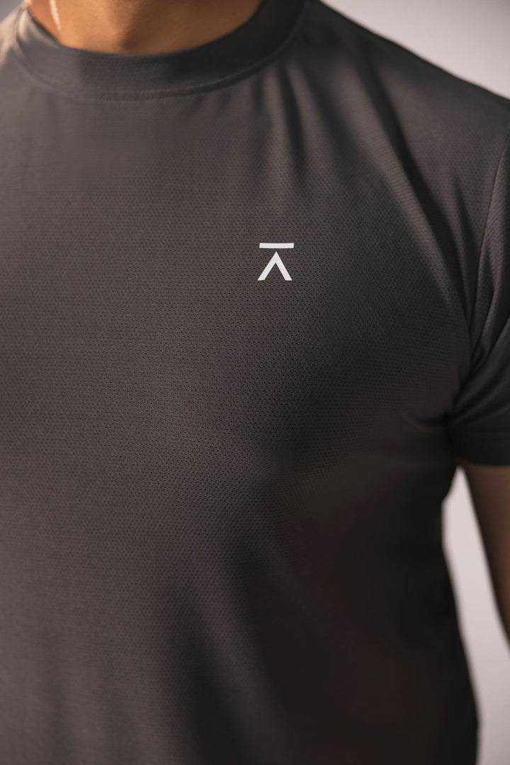 Men Active Mesh Shirt - Smoke Grey