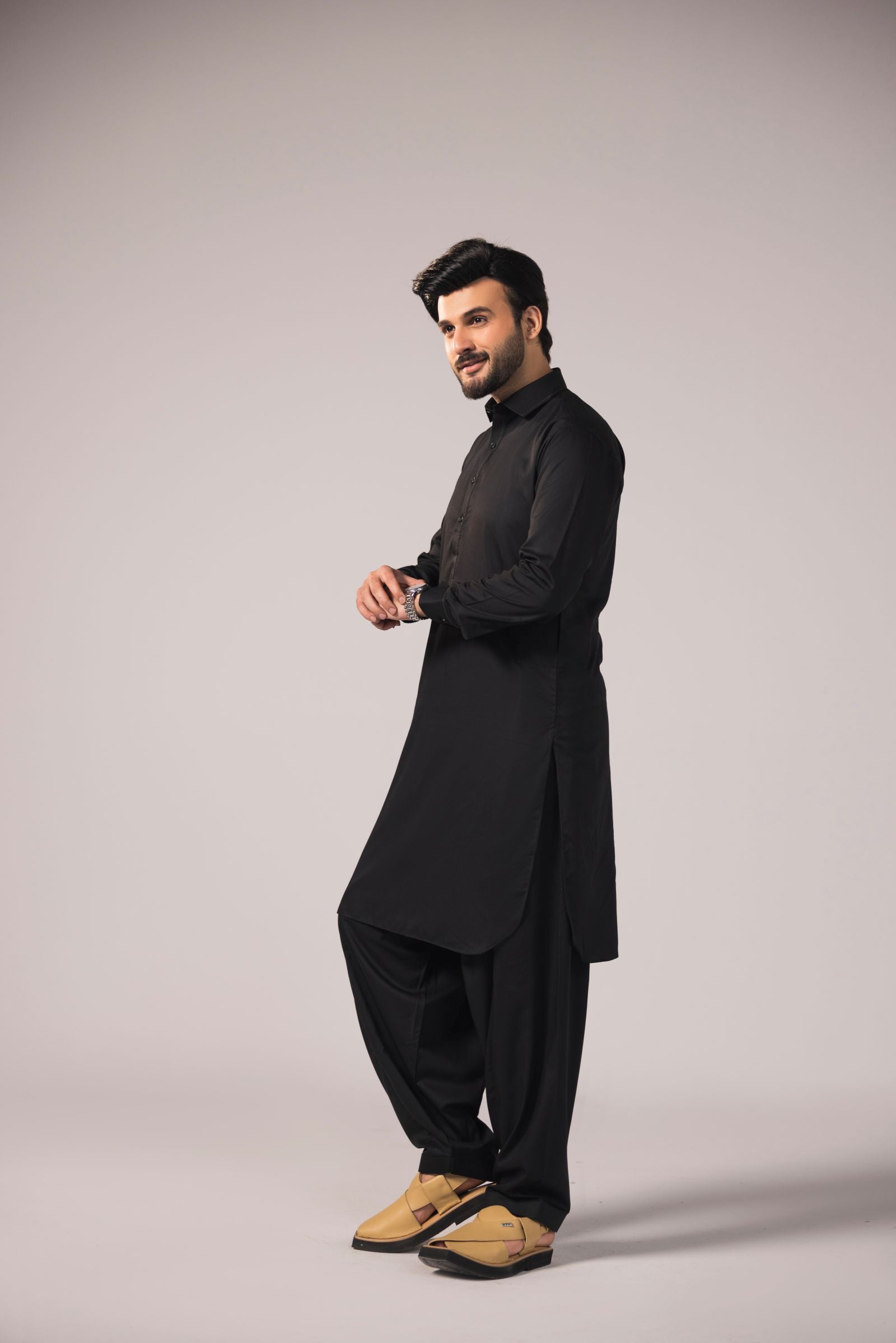 Bamboo Luxe - Black Shalwar Kameez