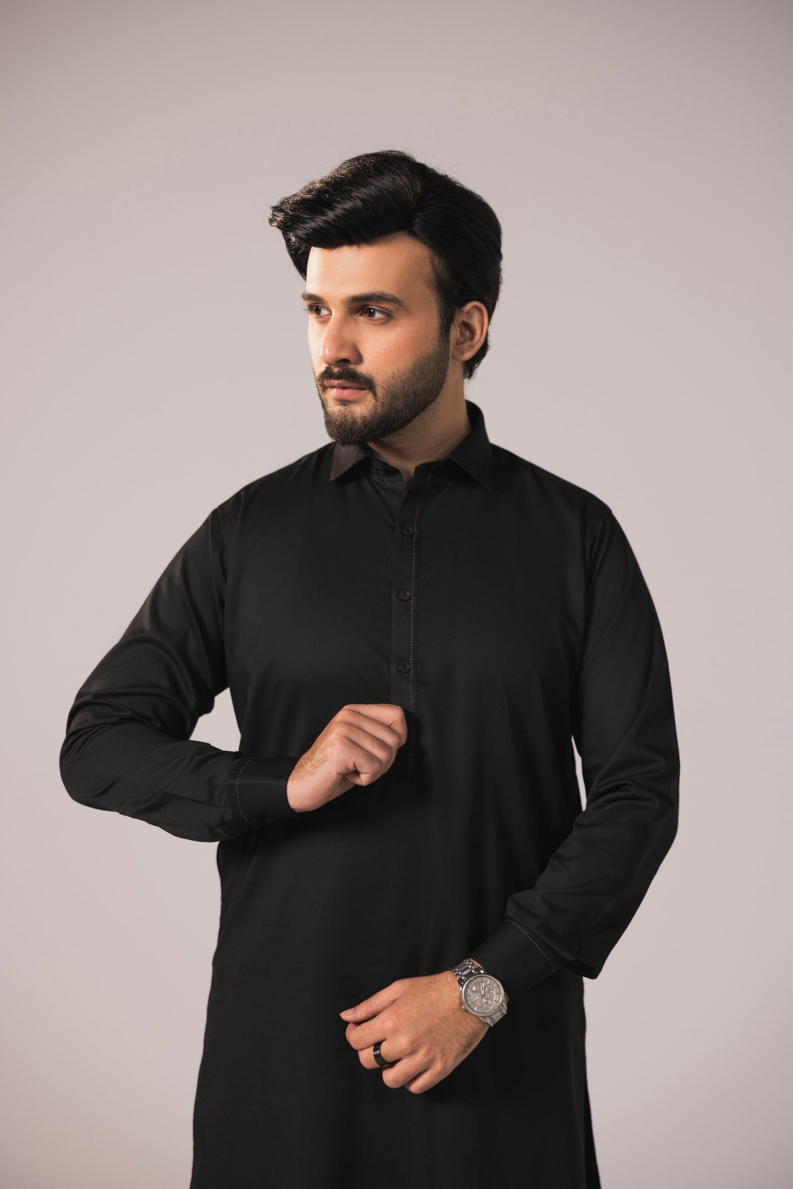 Bamboo Luxe - Black Shalwar Kameez