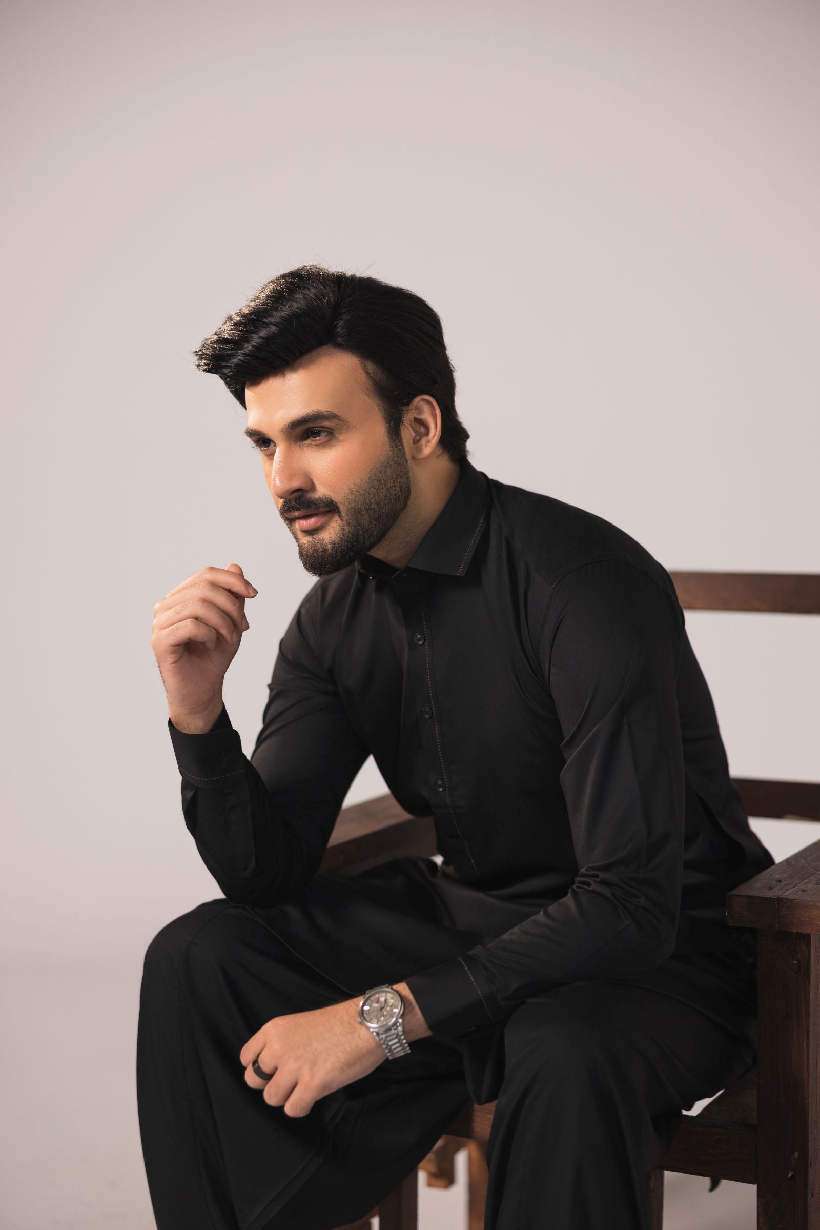 Bamboo Luxe - Black Shalwar Kameez