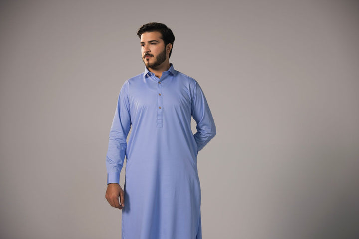 Bamboo Luxe - Sky Blue Shalwar Kameez