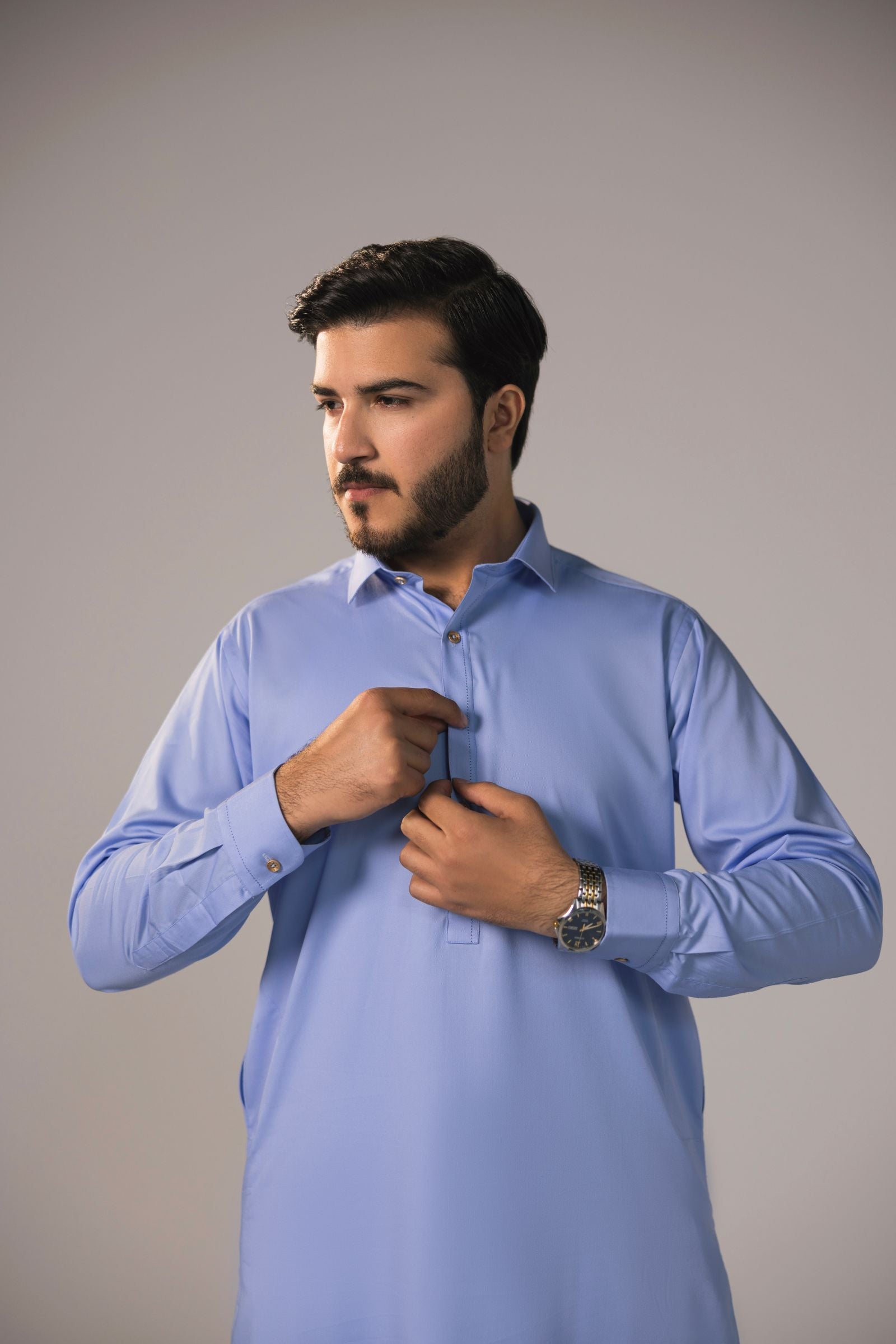 Bamboo Luxe - Sky Blue Shalwar Kameez