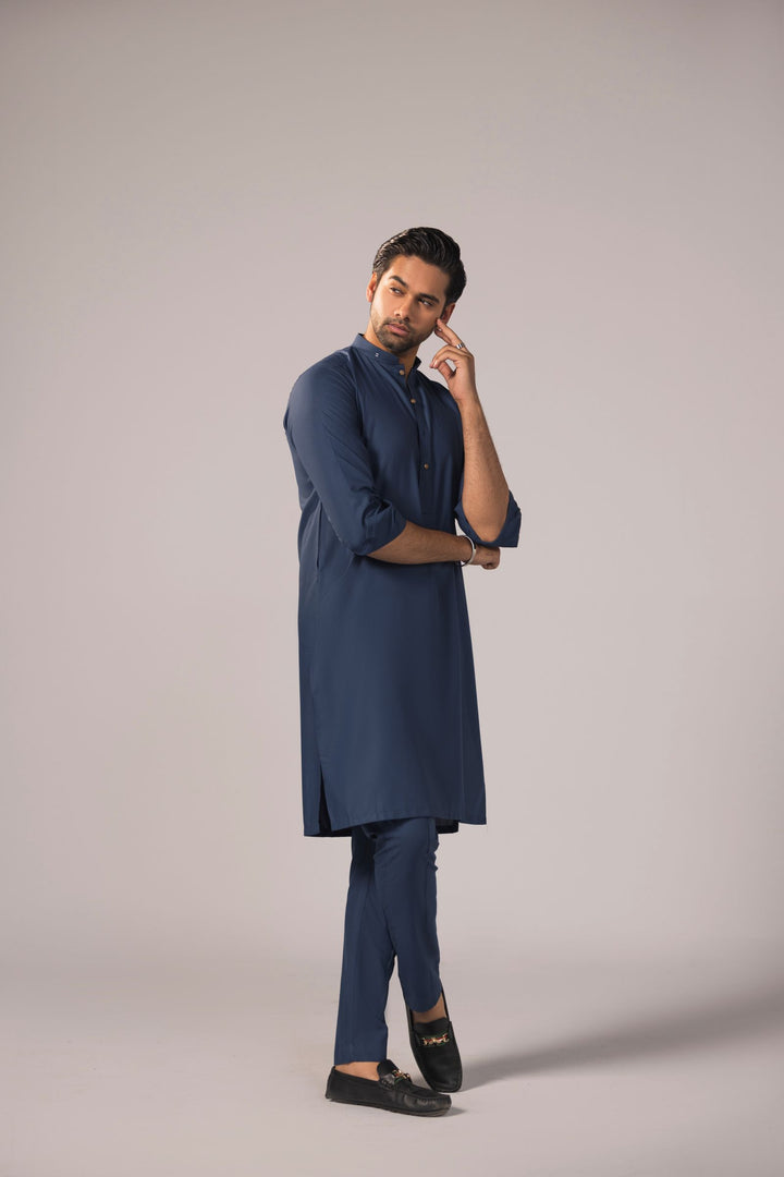 Urban Drape - Teal Blue Kurta Trouser