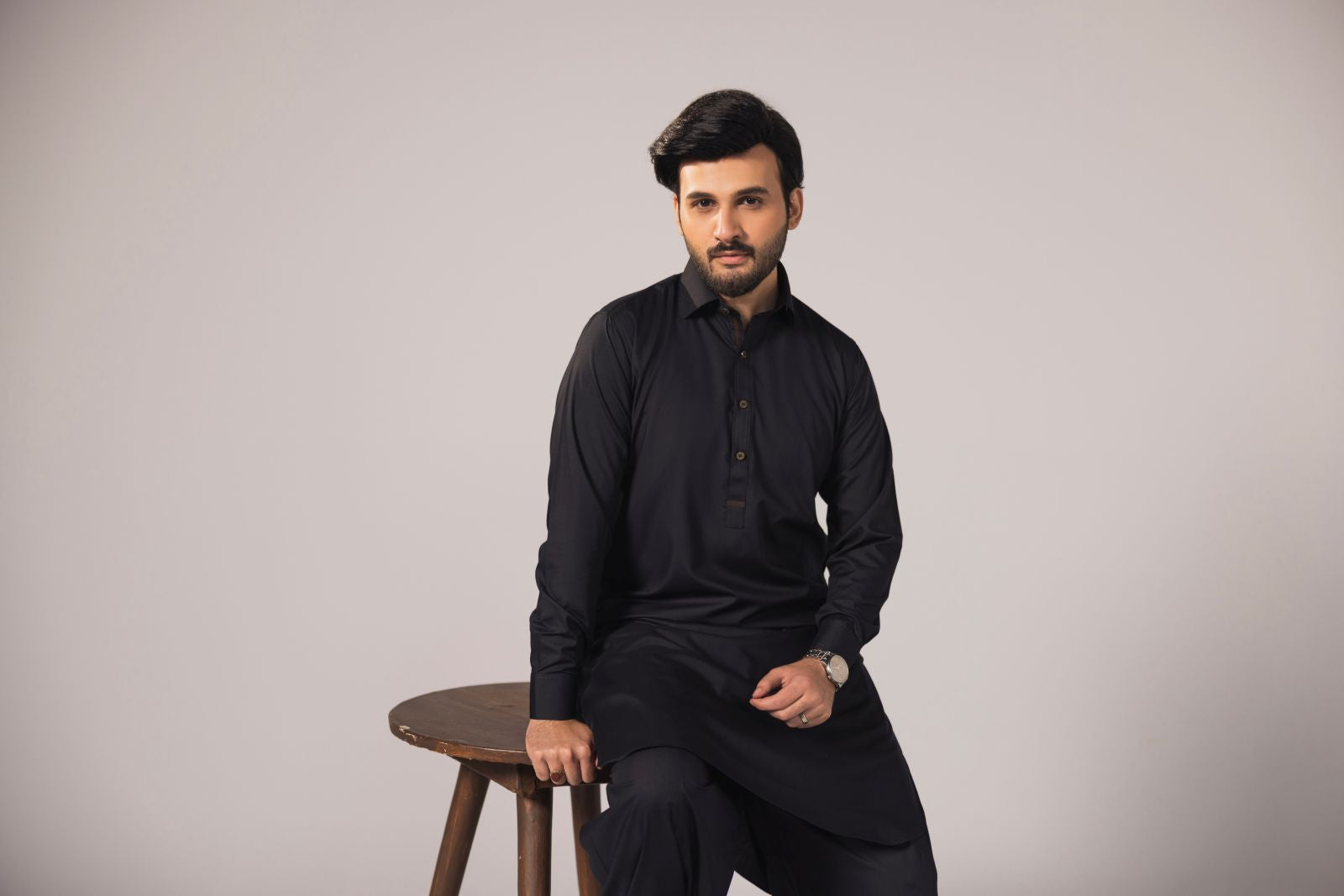 Regal Ease - Navy Blue Shalwar Kameez