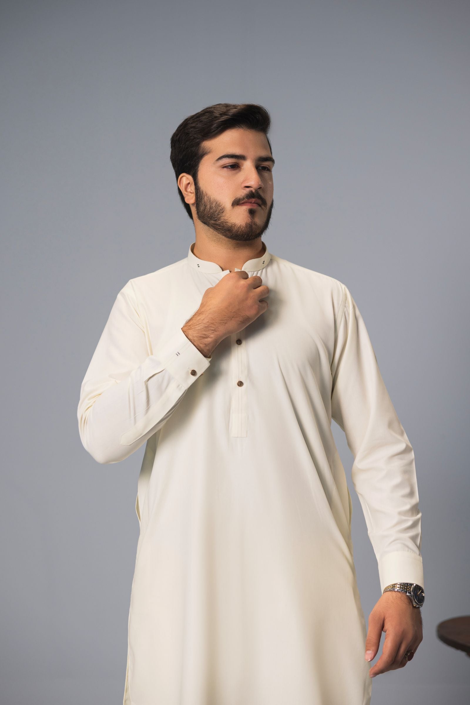 Urban Drape - Cream Color Kurta Trouser