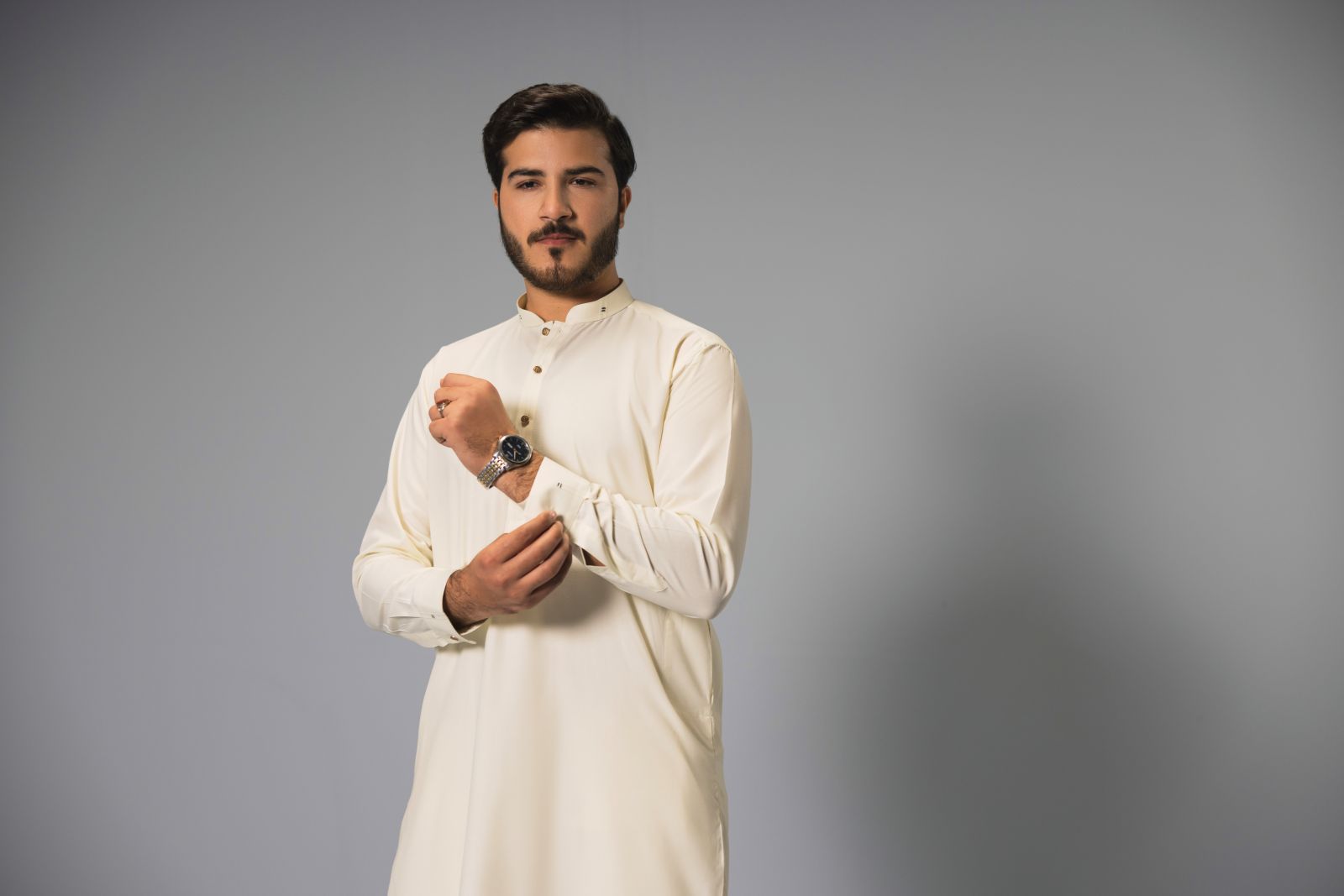 Urban Drape - Cream Color Kurta Trouser