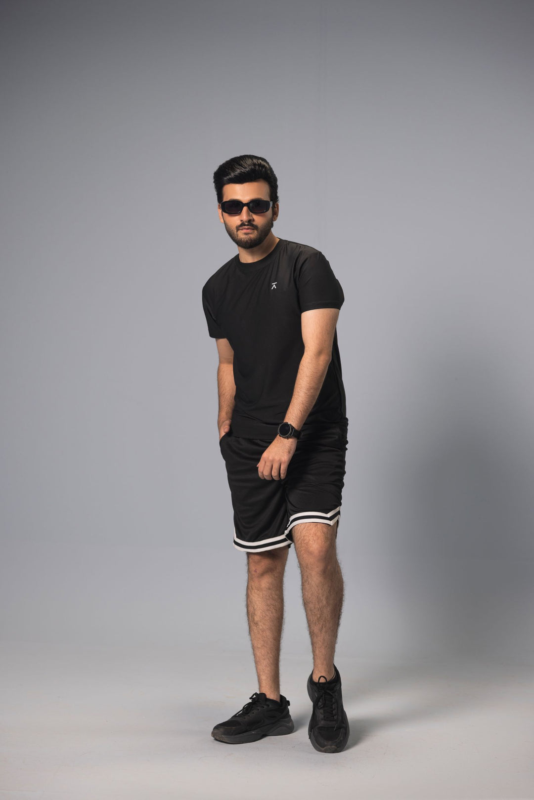 Men Active Mesh Shirt - Black