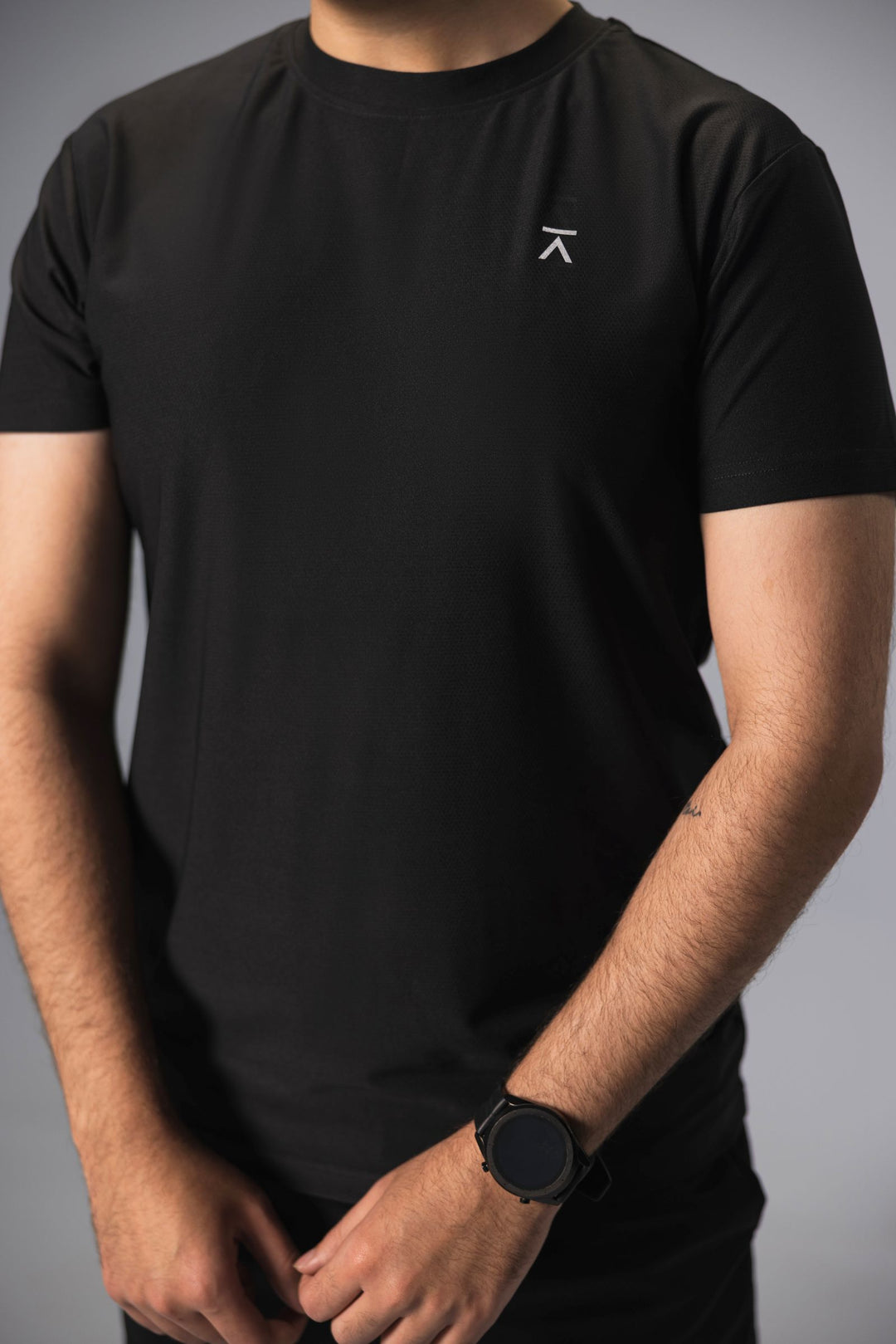 Men Active Mesh Shirt - Black