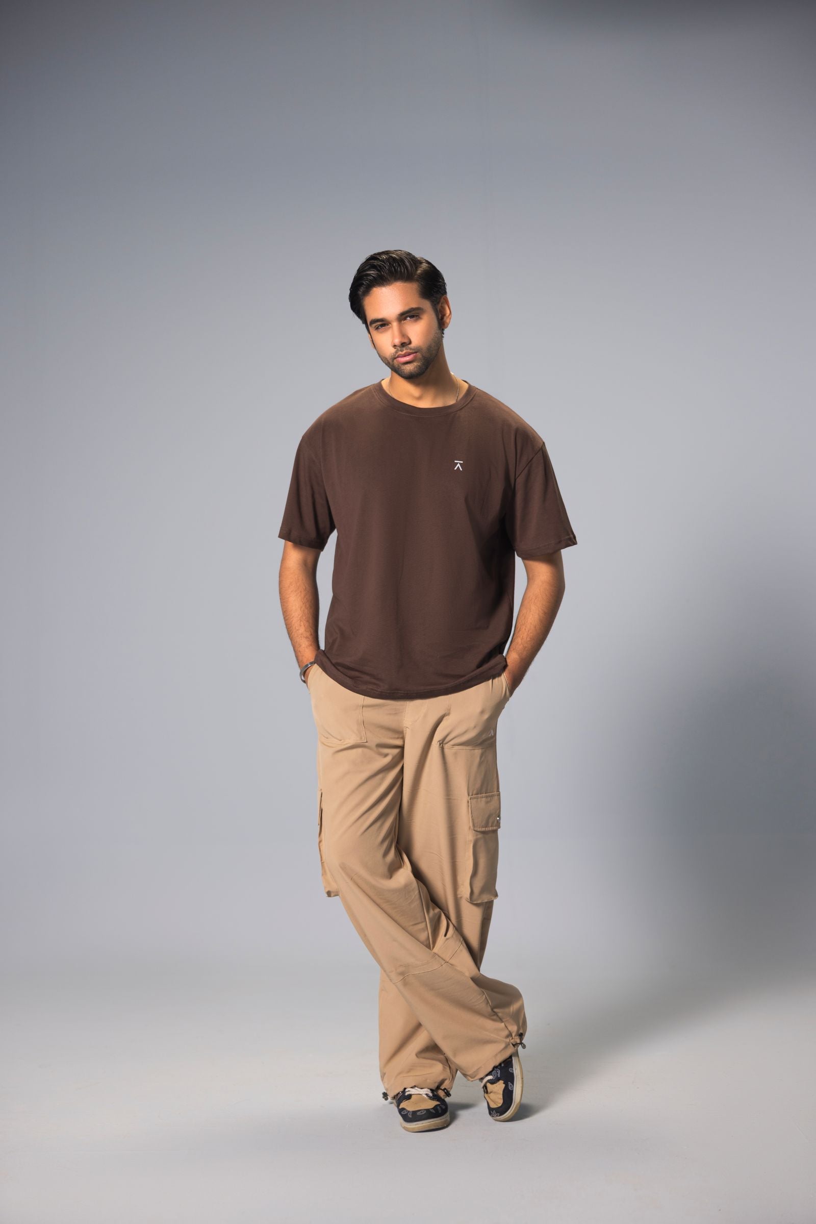 Men Over-Sized T-Shirt - Coffee