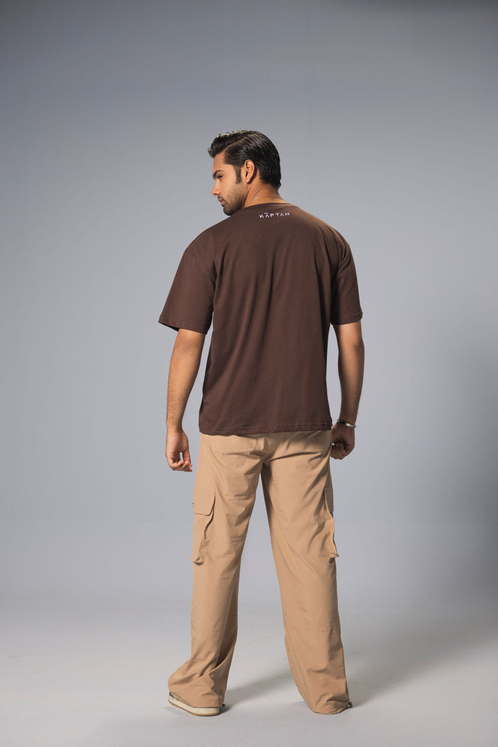Men Over-Sized T-Shirt - Coffee