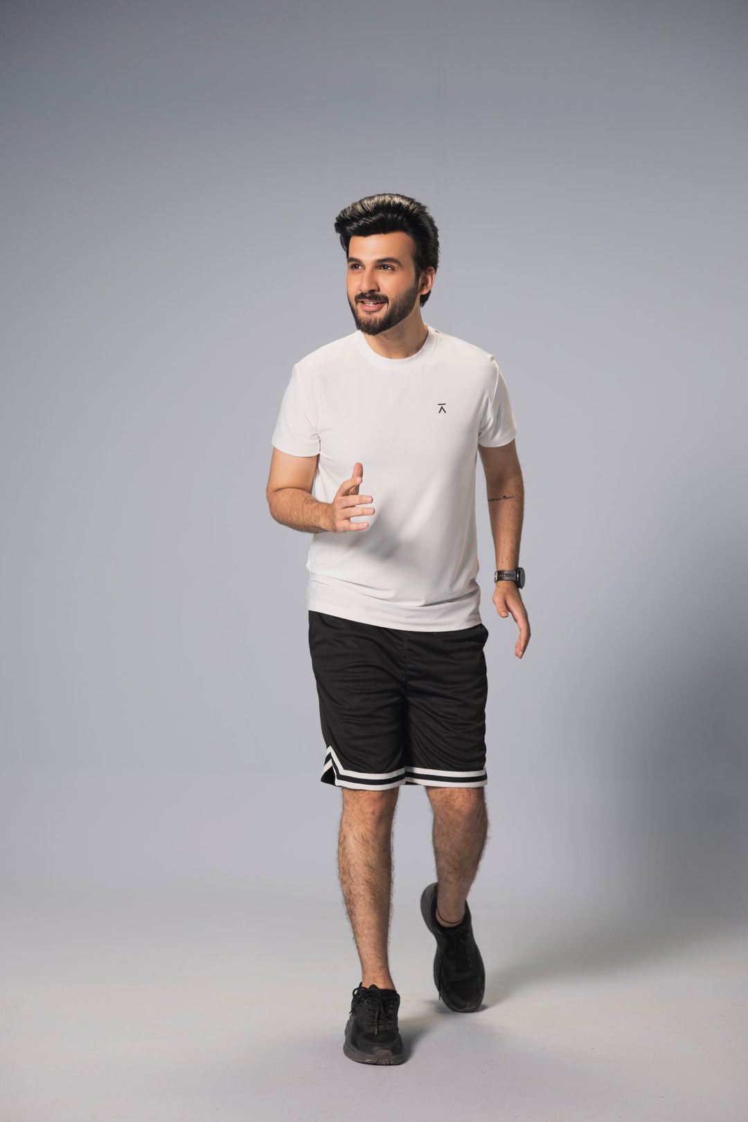 Men Active Mesh Shirt - White