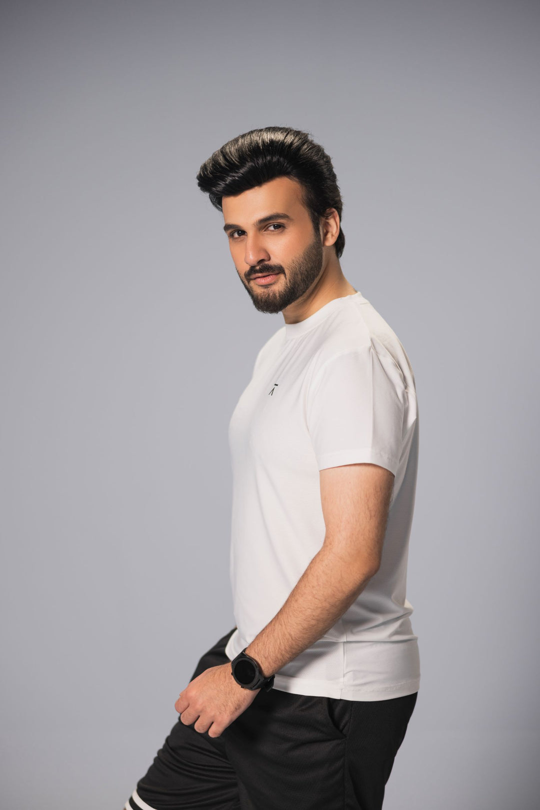 Men Active Mesh Shirt - White
