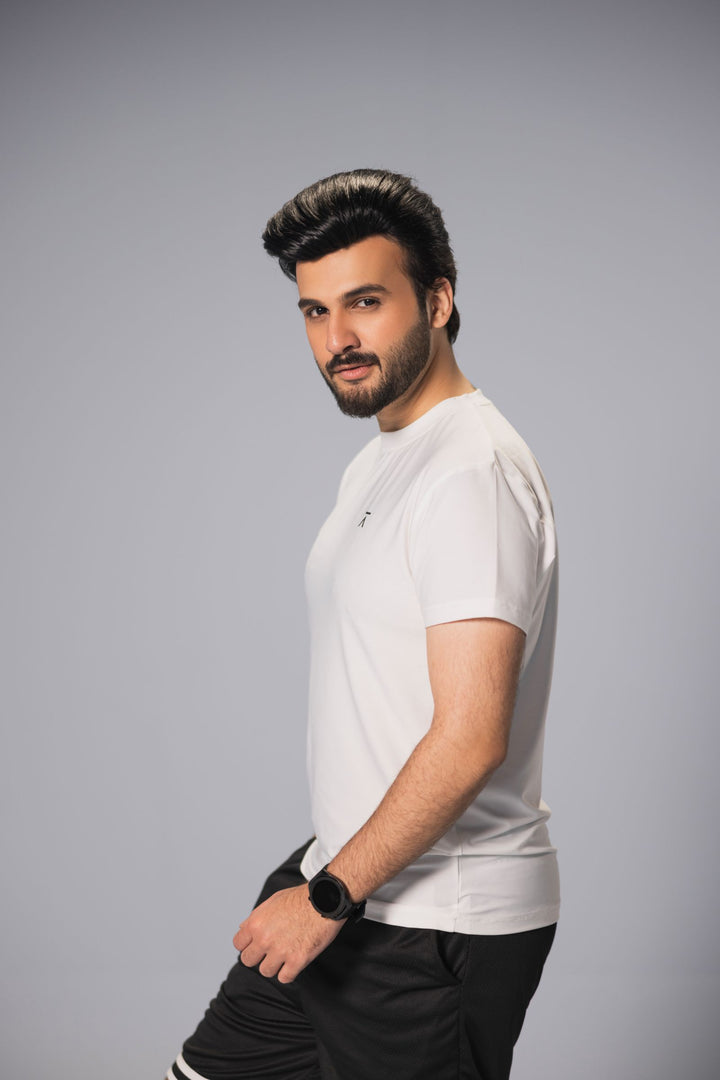 Men Active Mesh Shirt - White