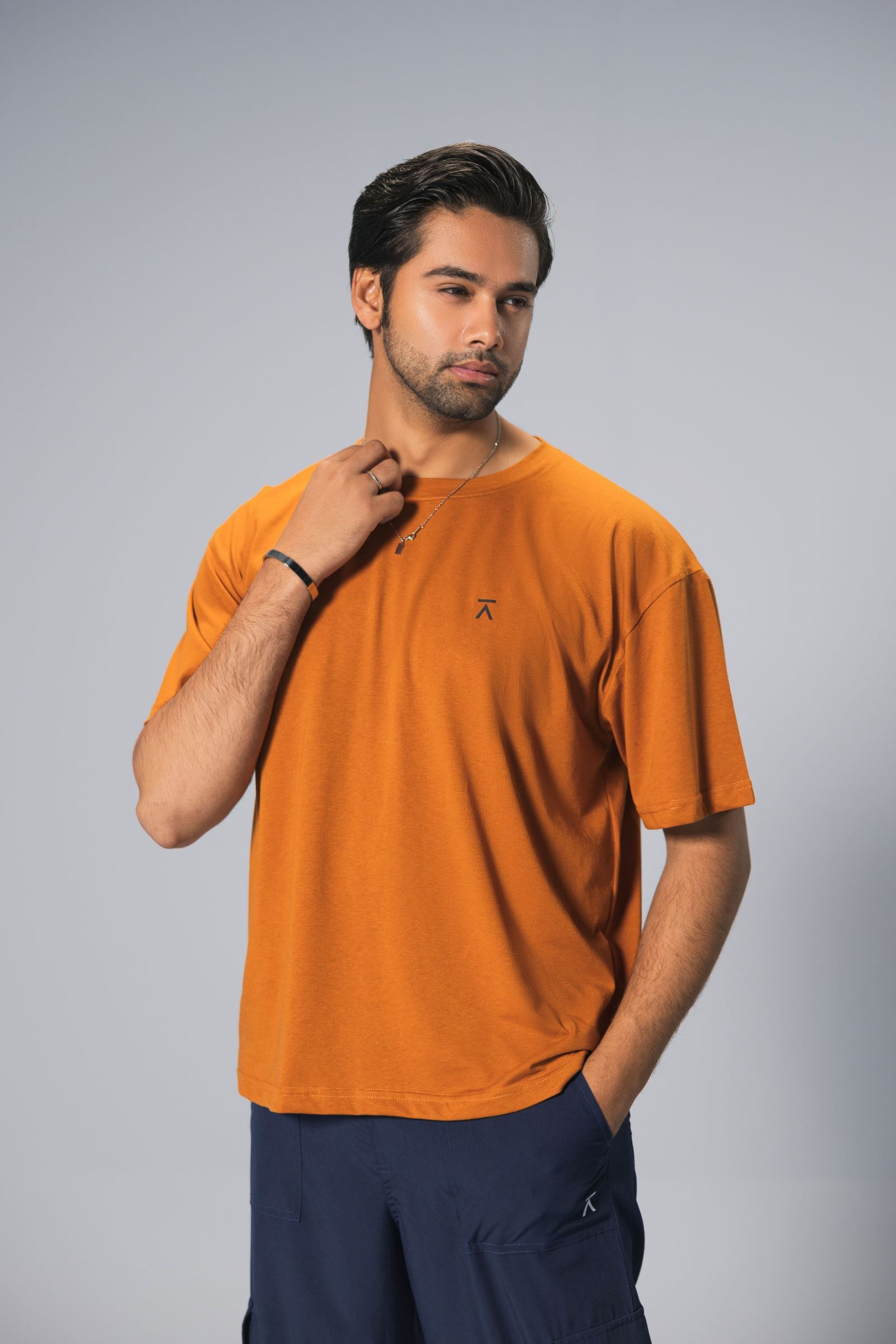 Men Over-Sized T-Shirt - Rust