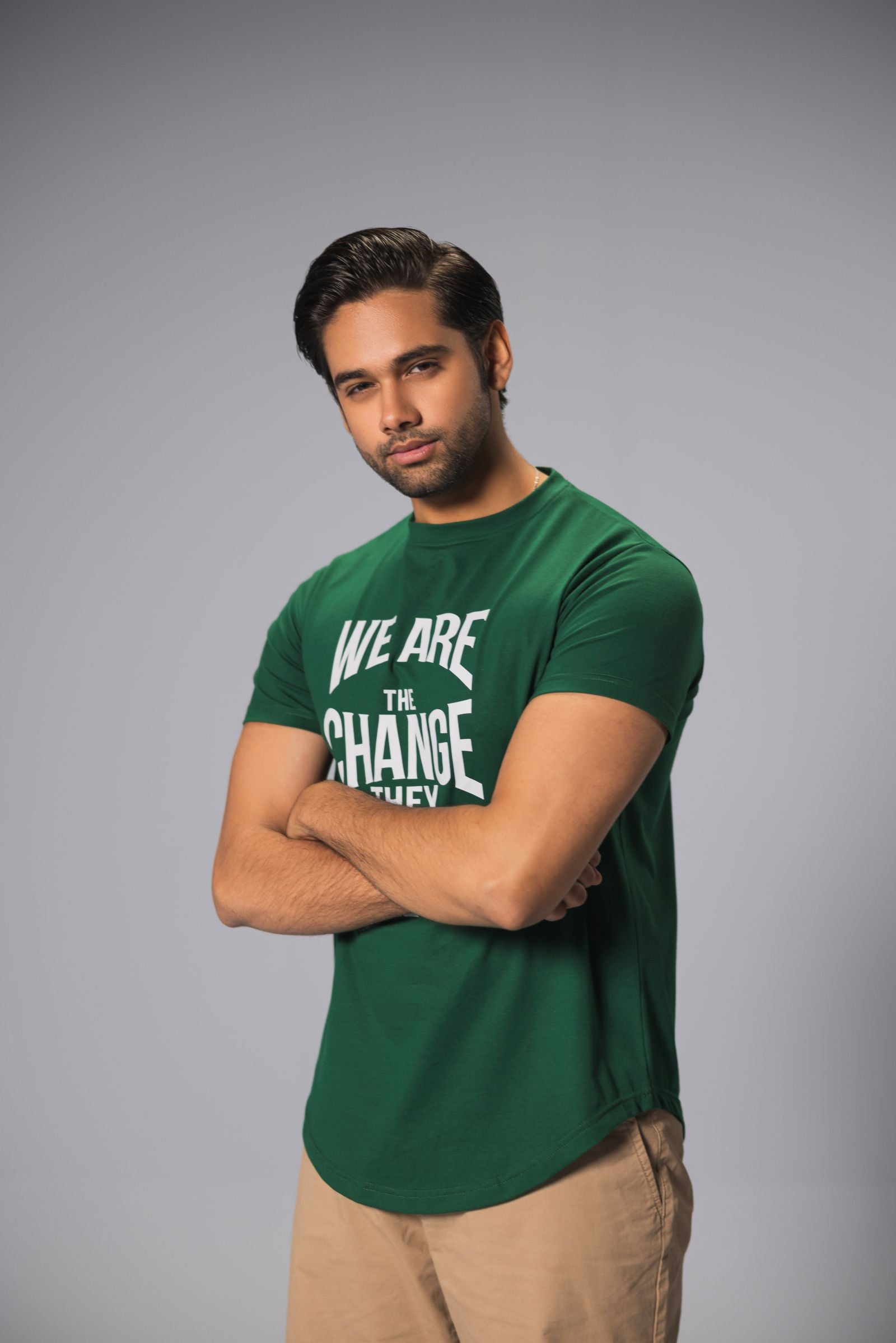 Men Premium Graphic Tees - Green