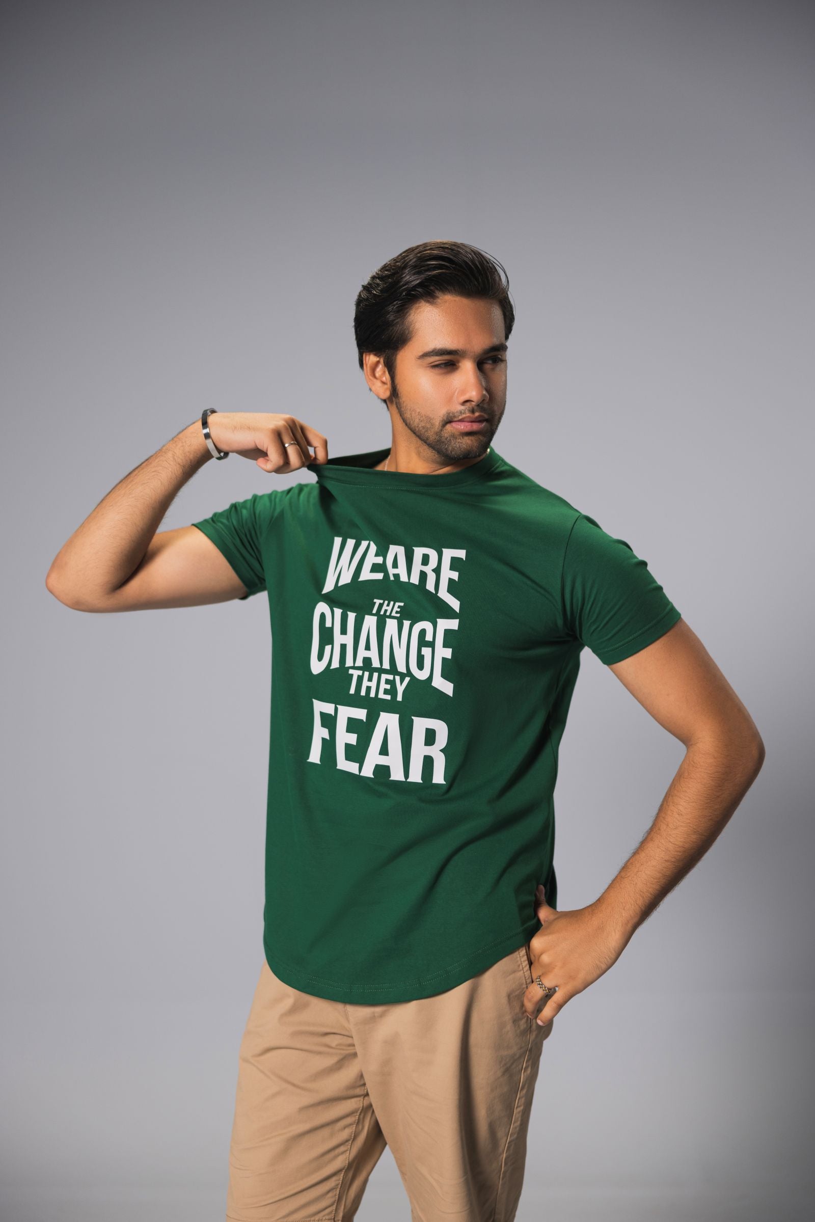 Men Premium Graphic Tees - Green