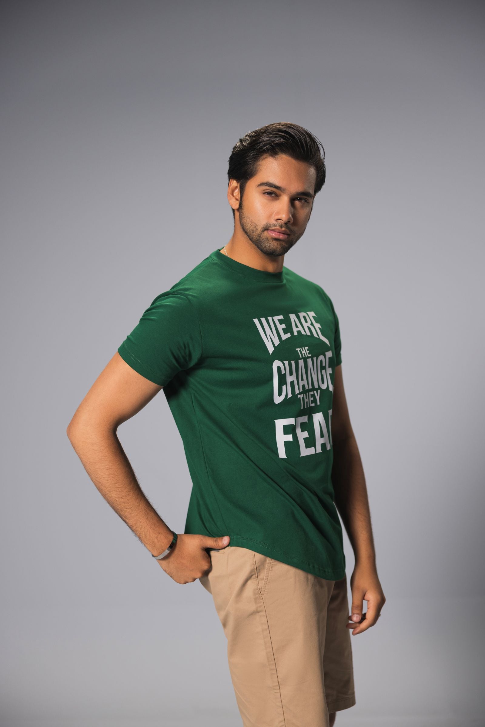 Men Premium Graphic Tees - Green