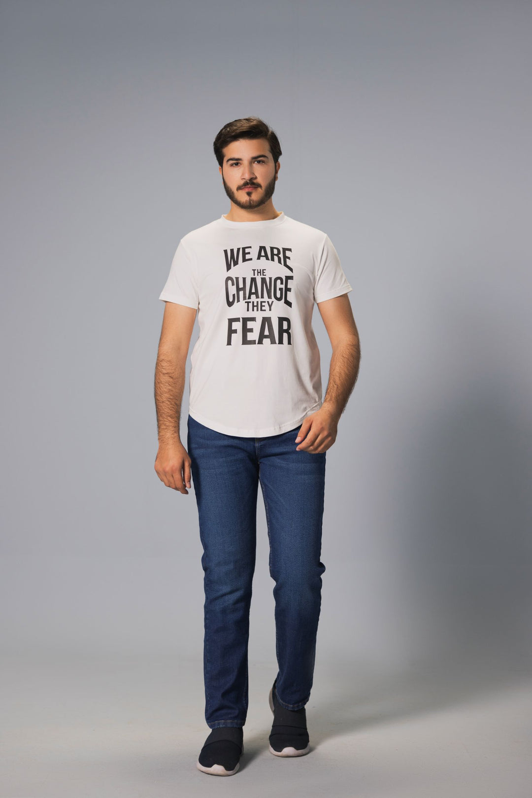 Men Premium Graphic Tees - White