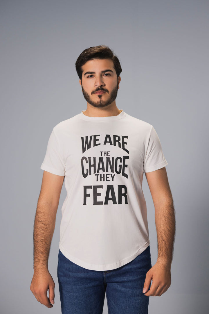 Men Premium Graphic Tees - White