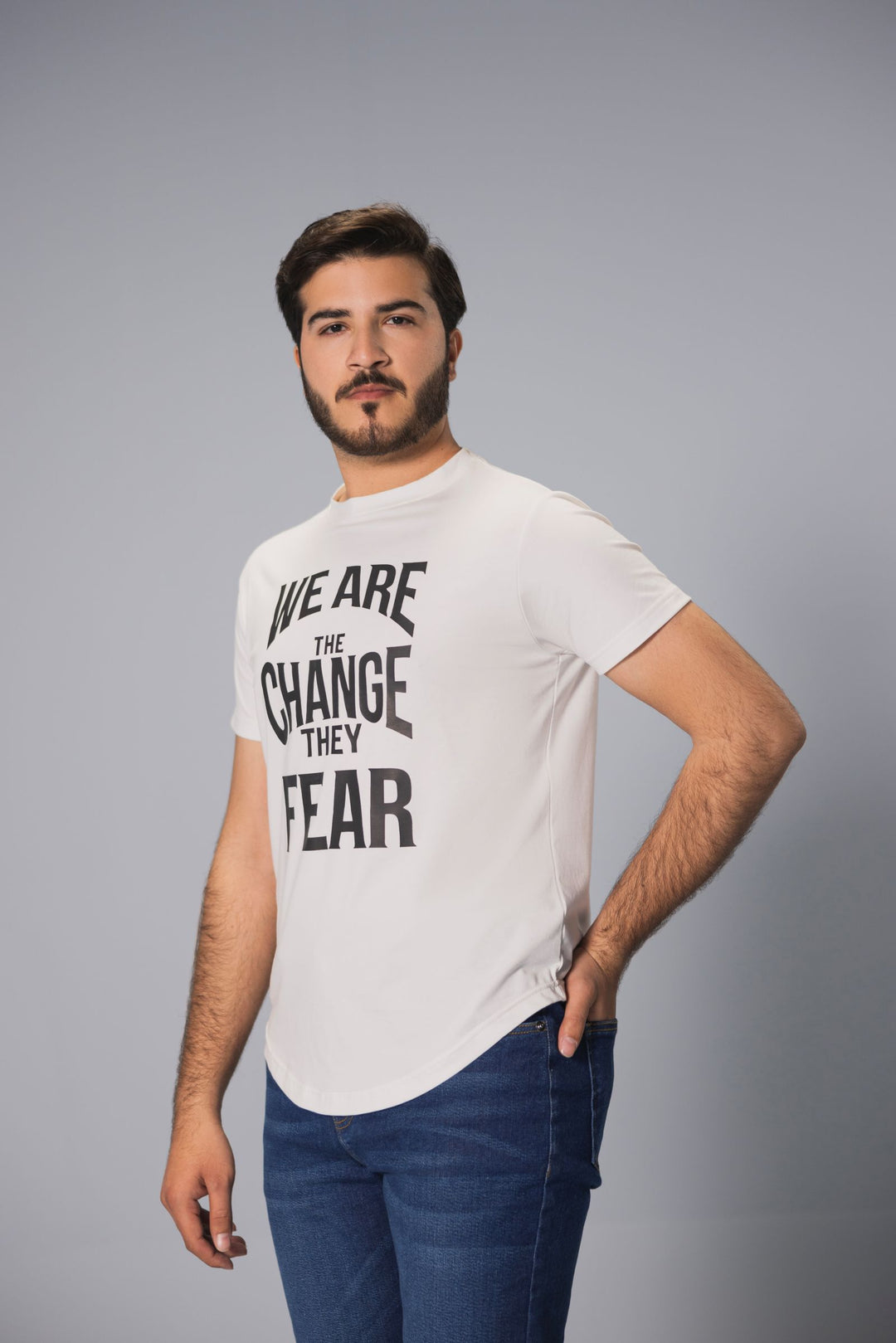 Men Premium Graphic Tees - White