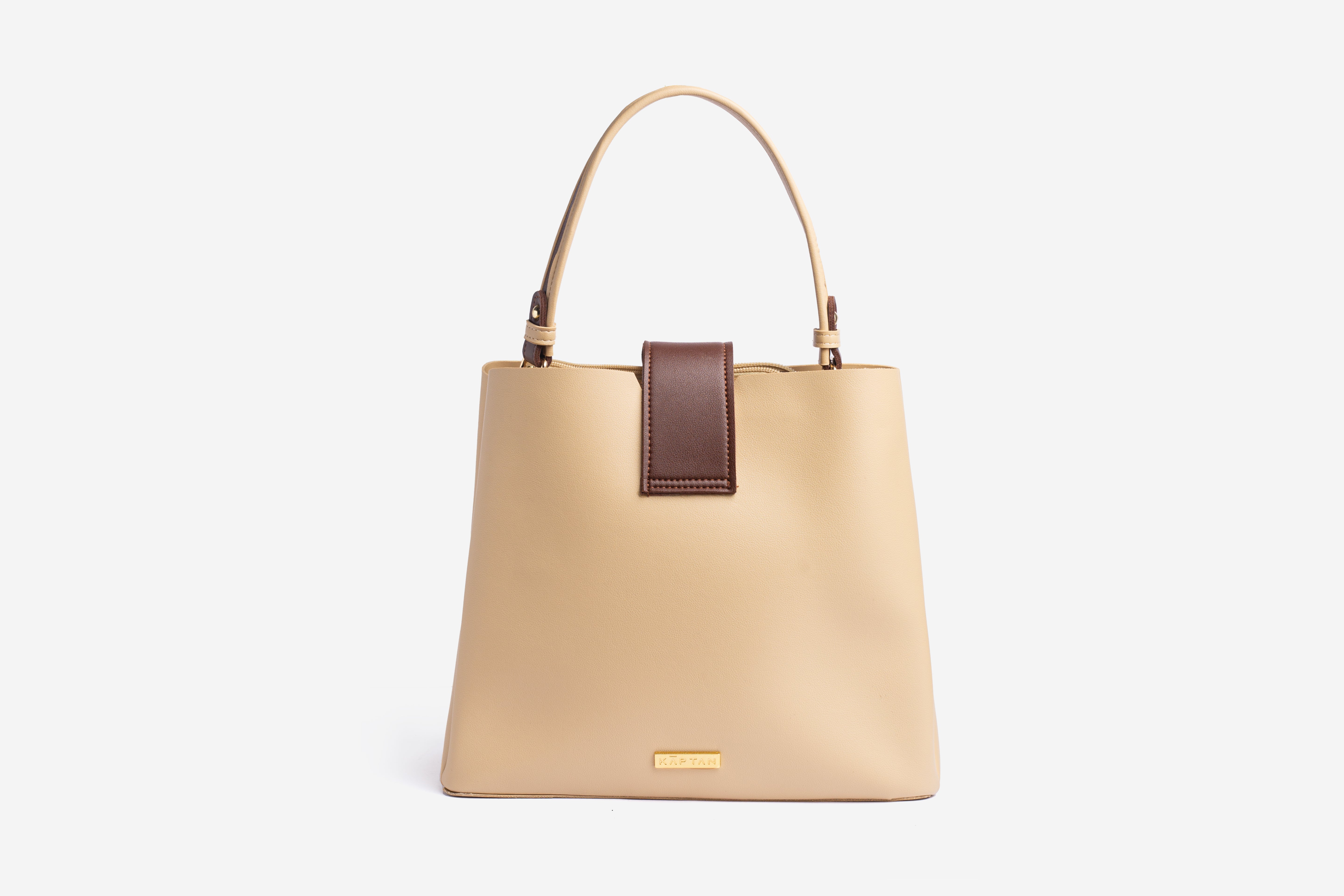 Verona Flip Tote Bag - Beige