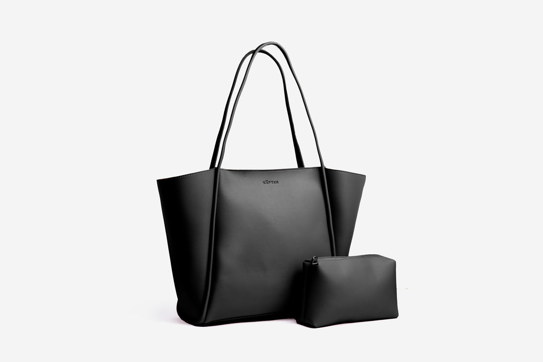 Della Dual Tote Bag - Black