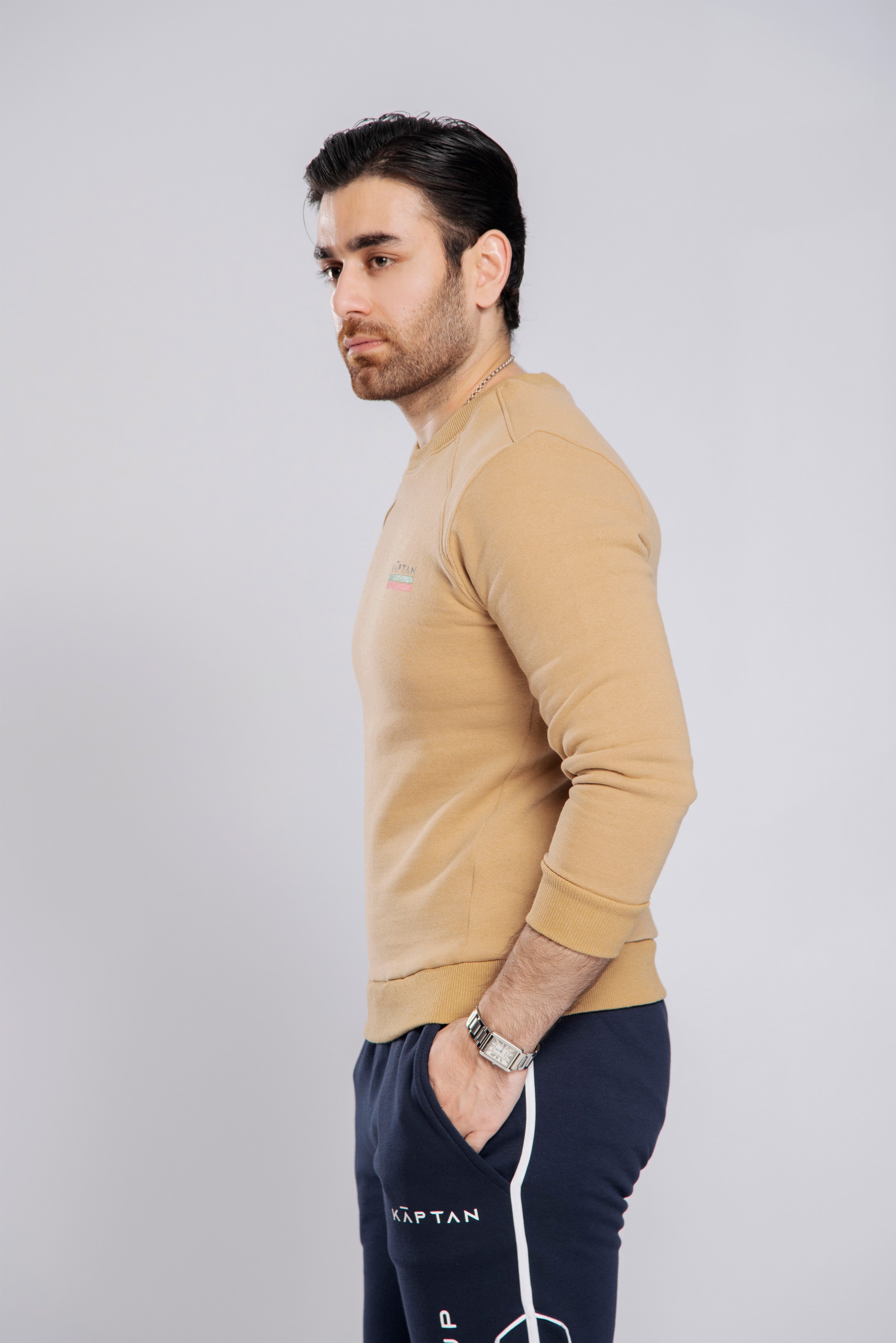 Birmingham Sweatshirt Premium Beige | Kaptan