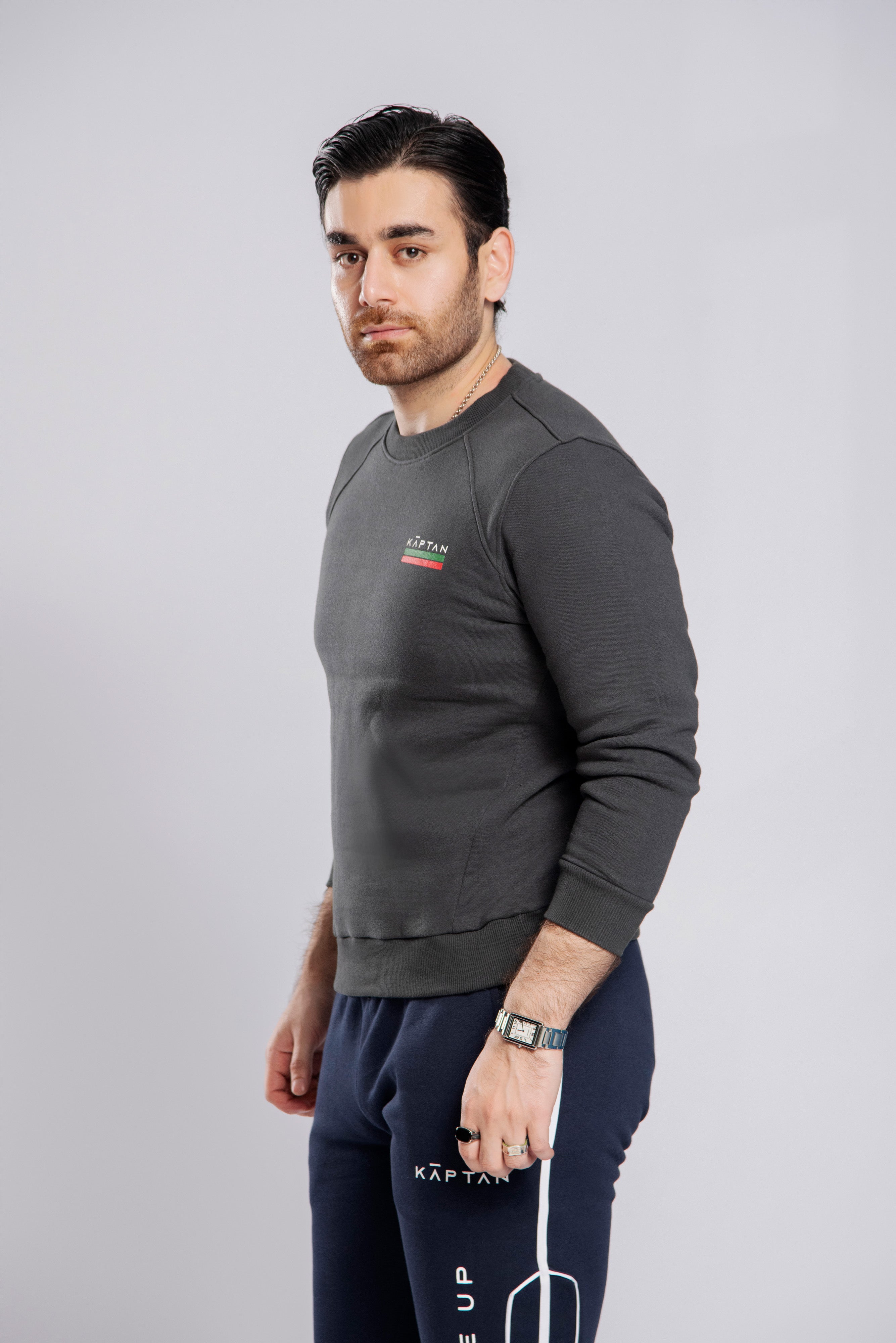 Birmingham Sweatshirt Premium Grey Mélange | Kaptan