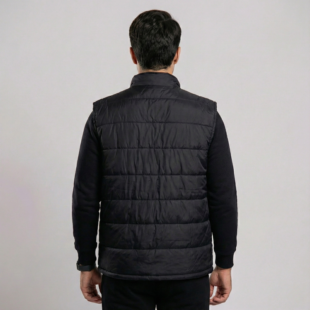 Men's Puffer Vest - Black | Kaptan