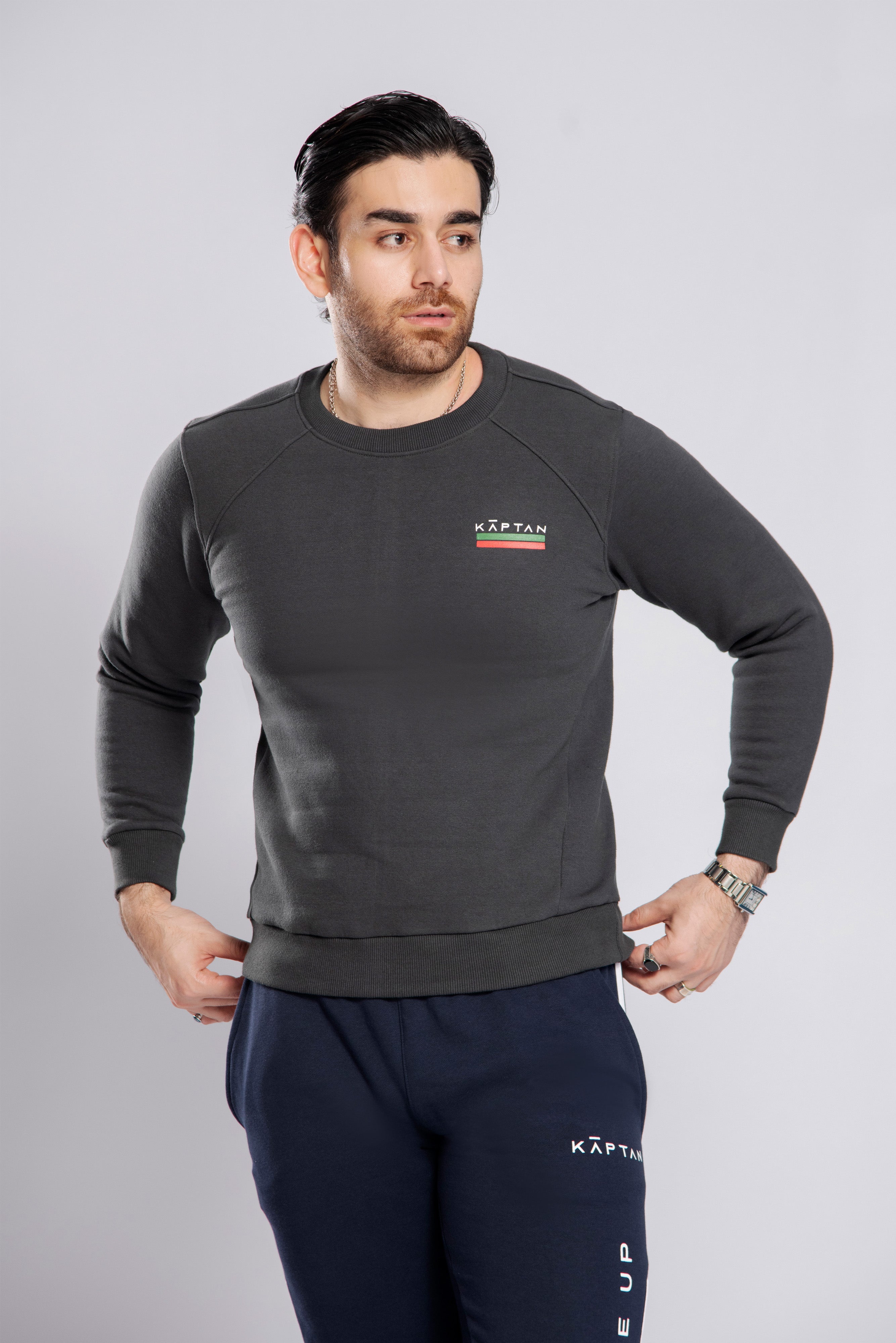 Birmingham Sweatshirt Premium Grey Mélange | Kaptan