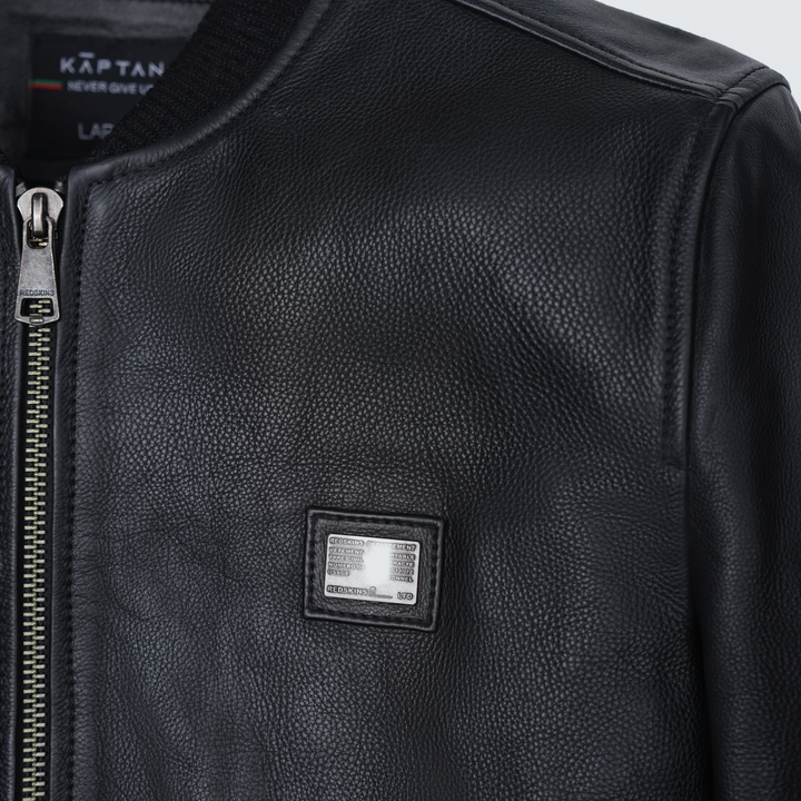 Denver Leather Bomber Jacket