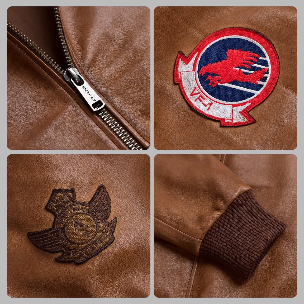 Aviator Leather Jacket - Wasim Akram Edition